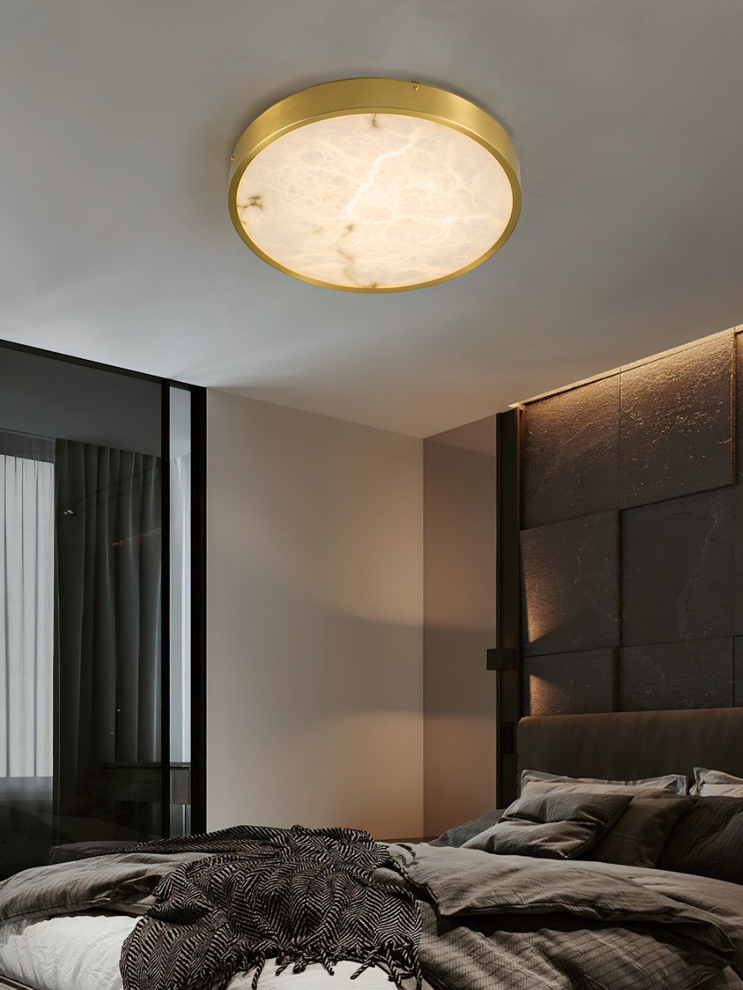 Selene Alabaster Ceiling Light