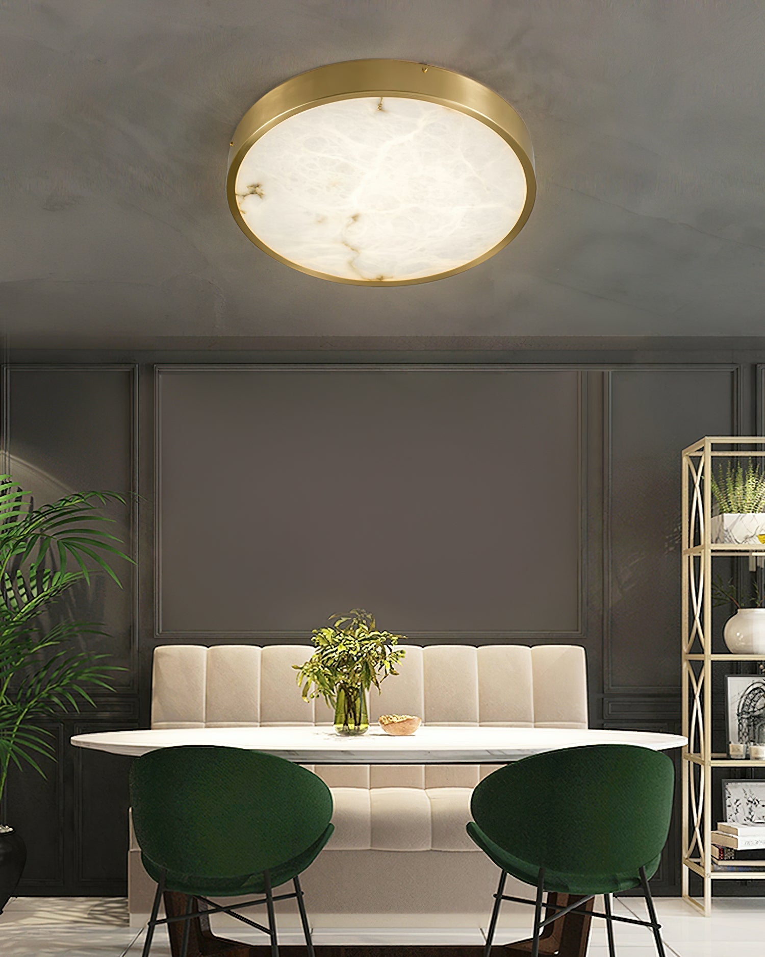 Selene Alabaster Ceiling Light