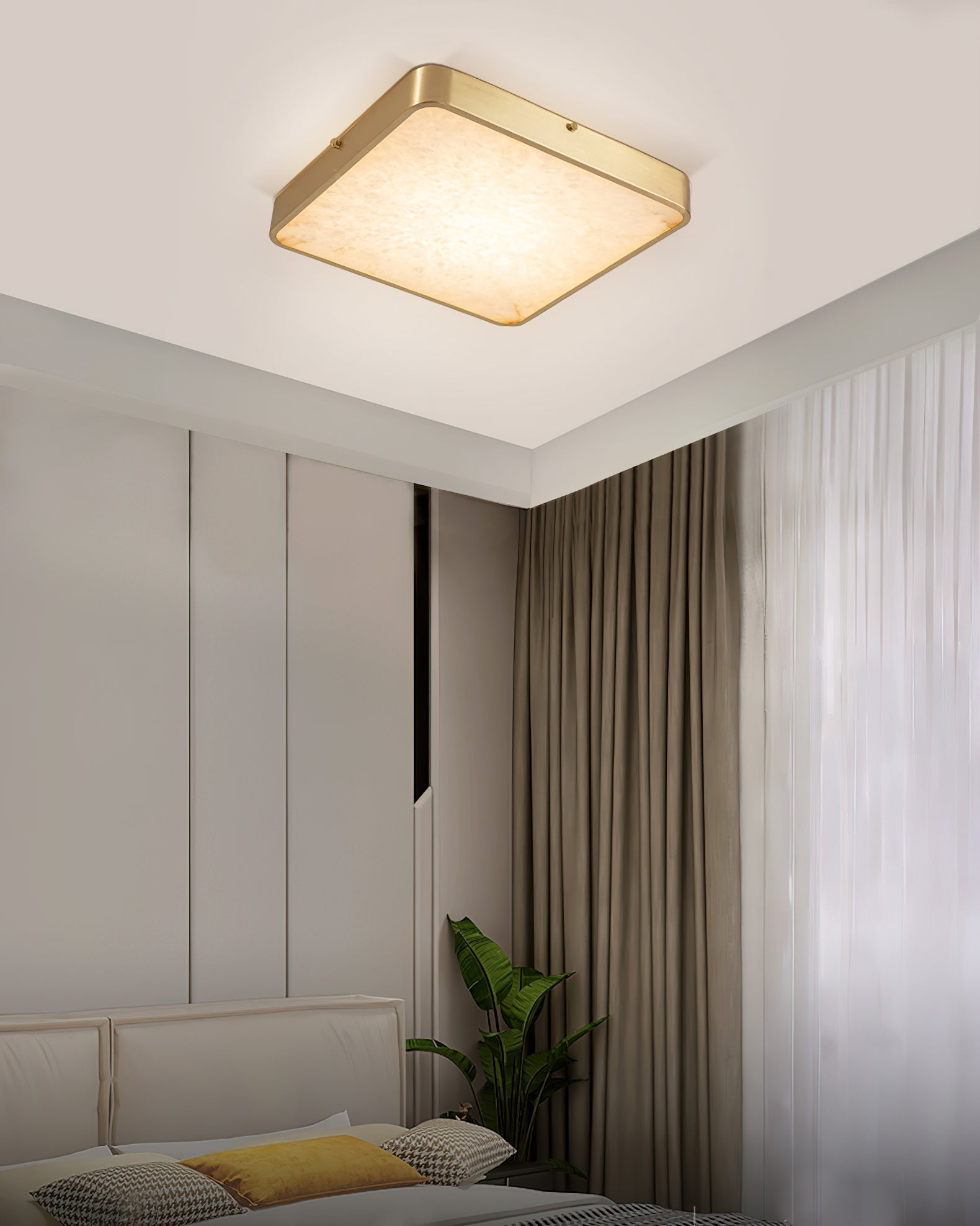 Selene Alabaster Ceiling Light