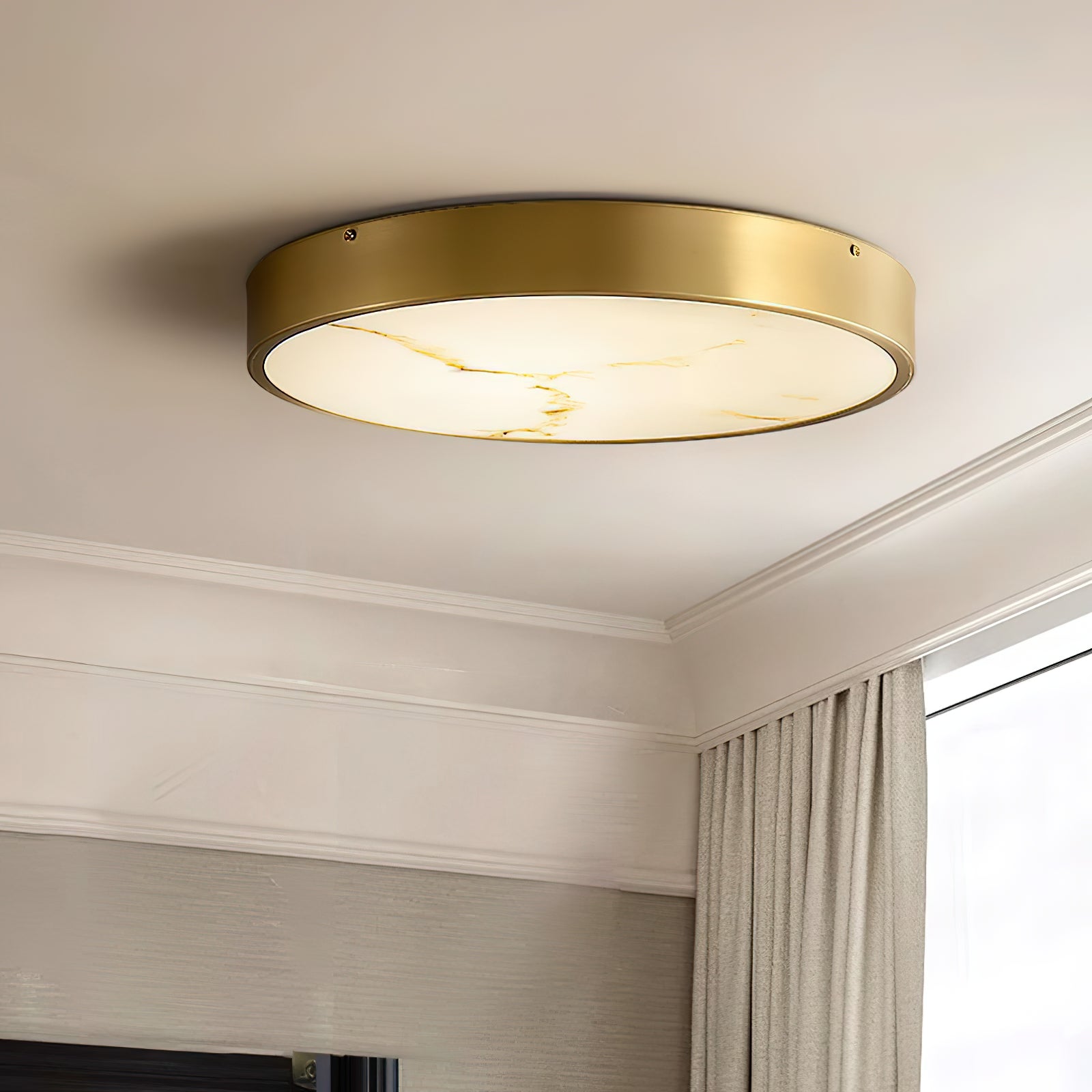Selene Alabaster Ceiling Light