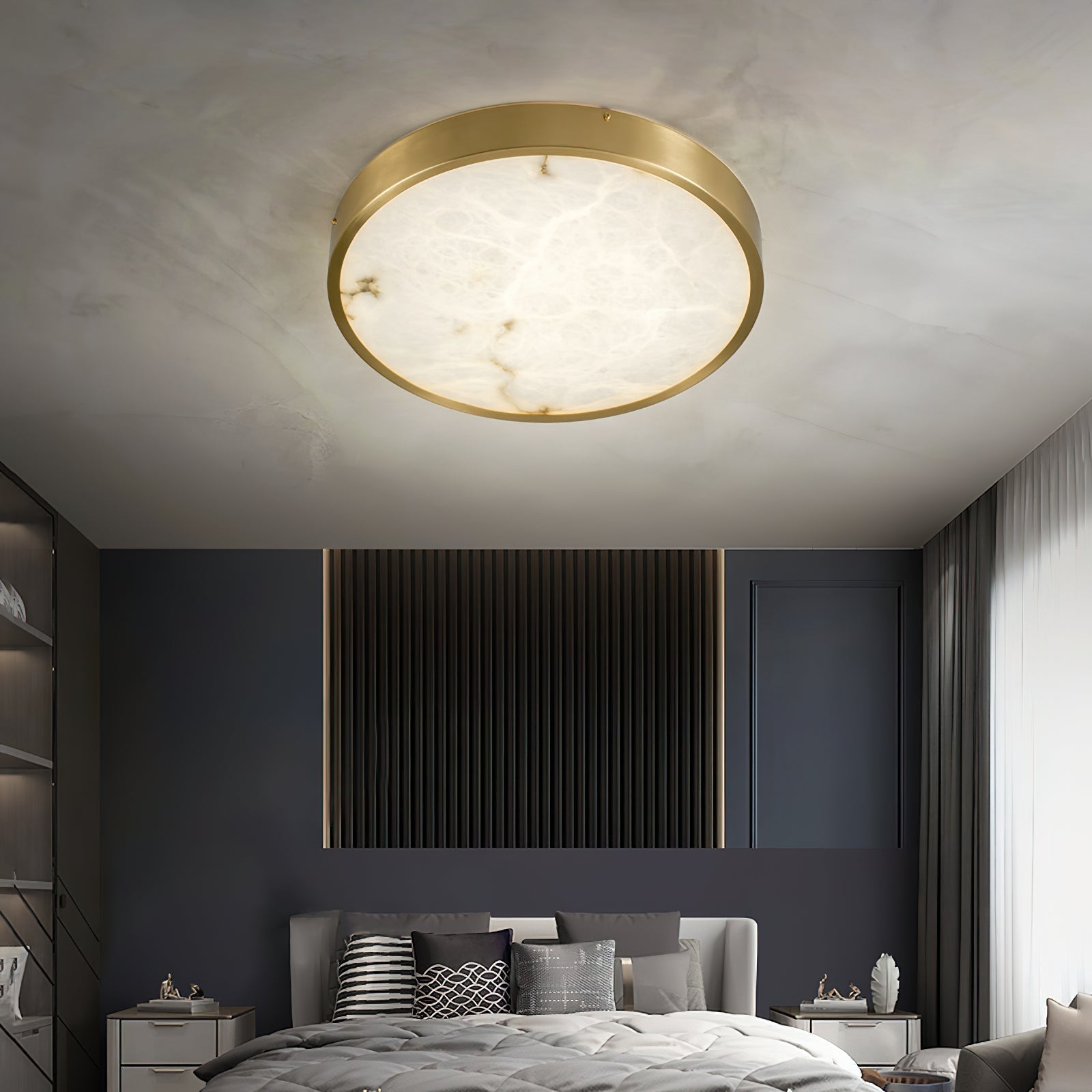 Selene Alabaster Ceiling Light