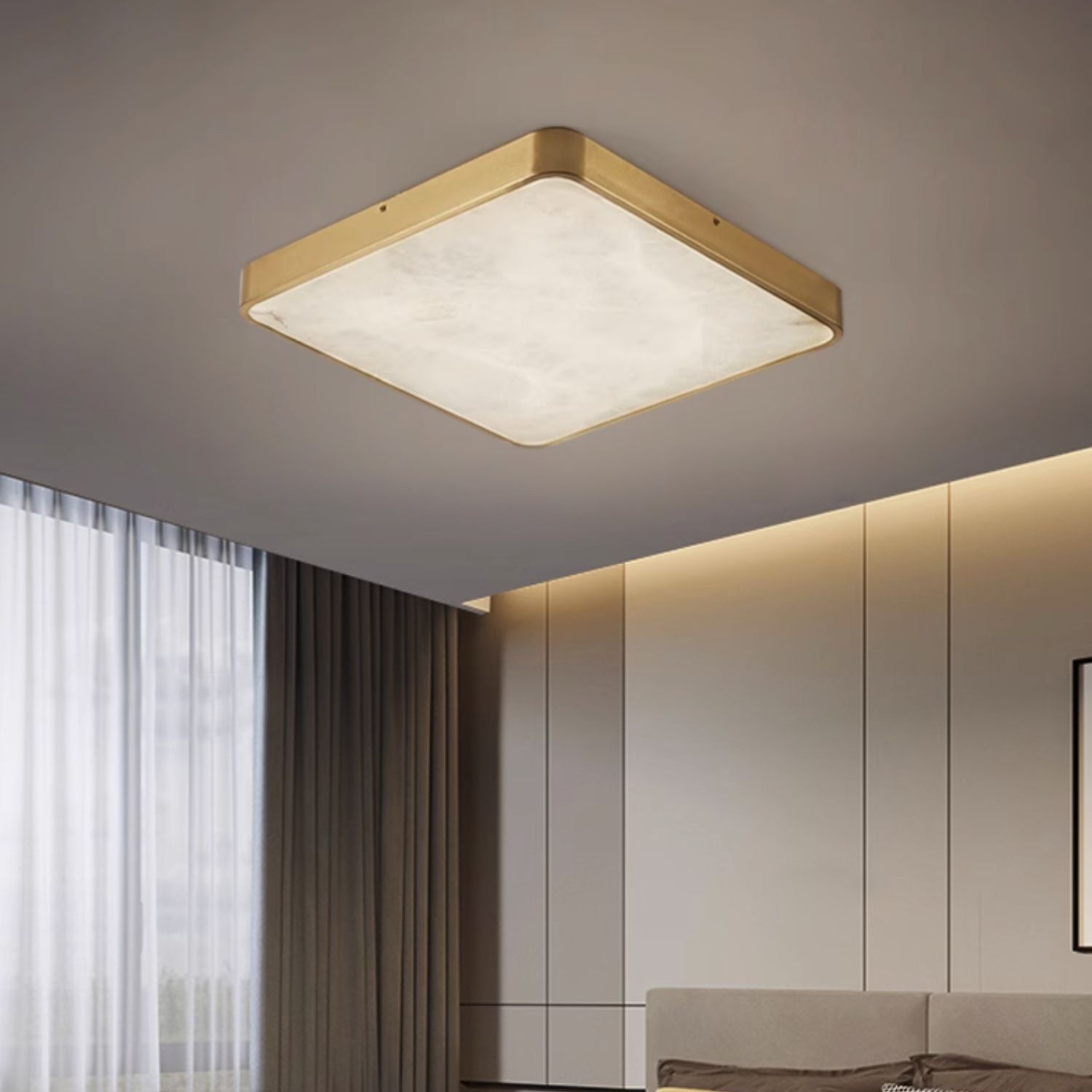 Selene Alabaster Ceiling Light