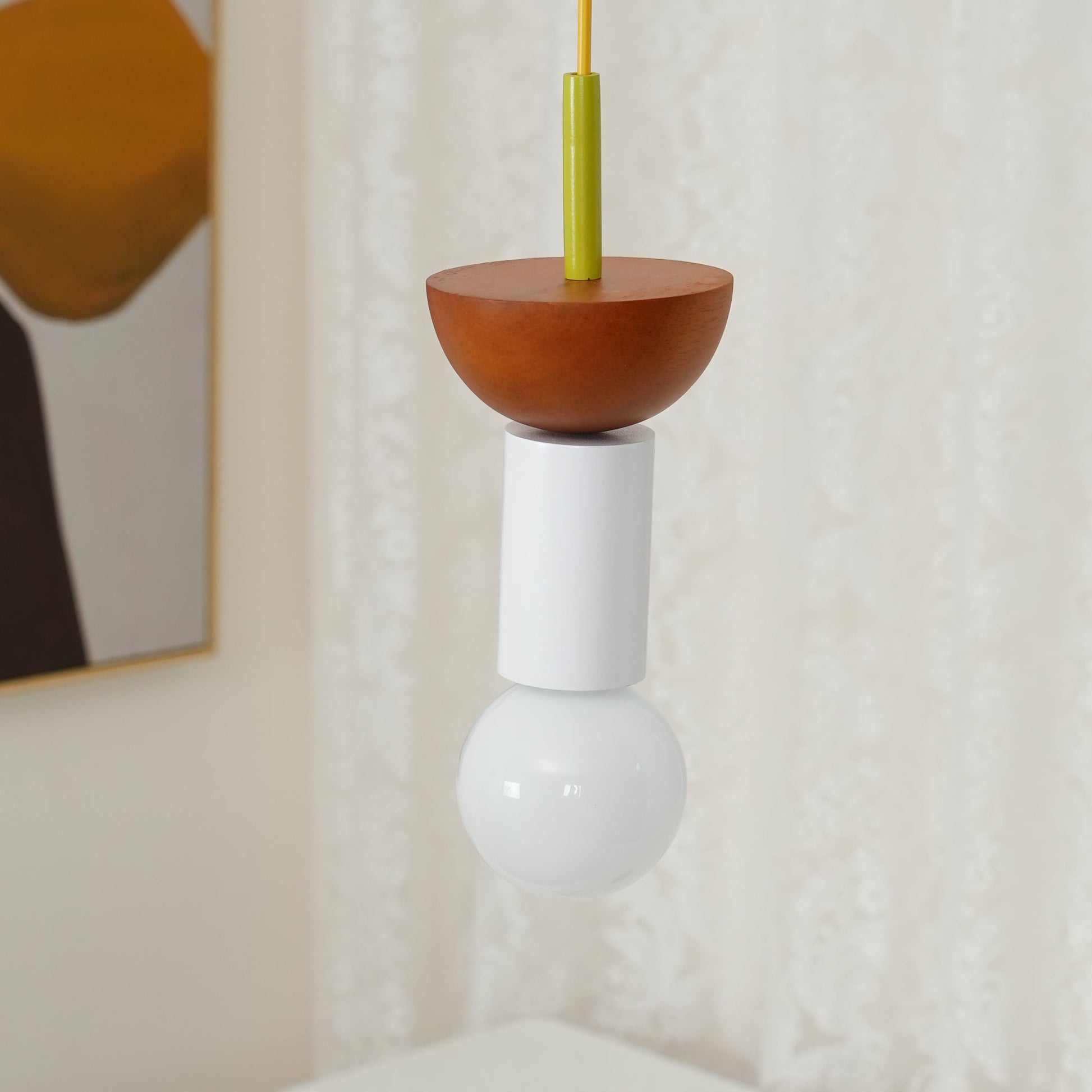 Gram Modern Wood Pendant Light-Neutral Decor
