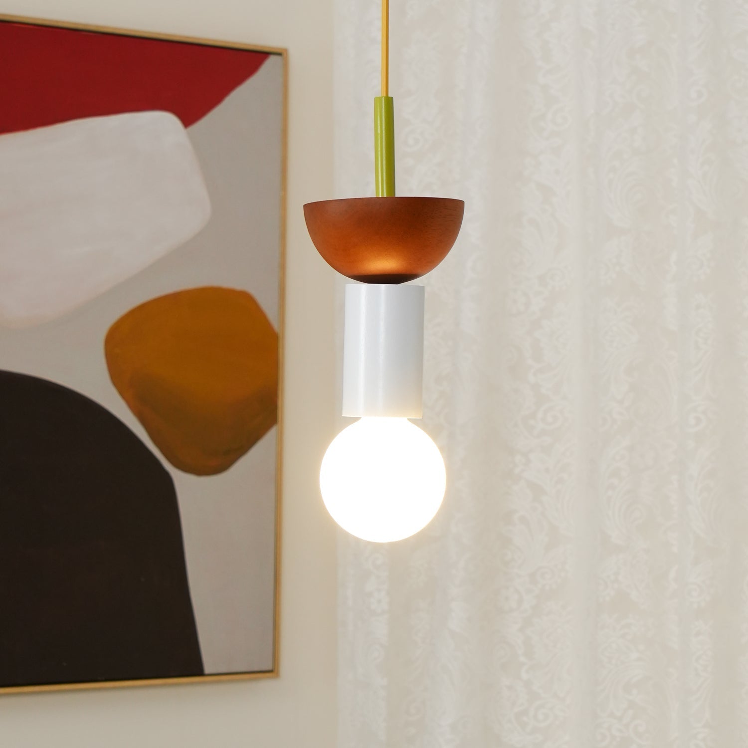Gram Modern Wood Pendant Light-Neutral Decor