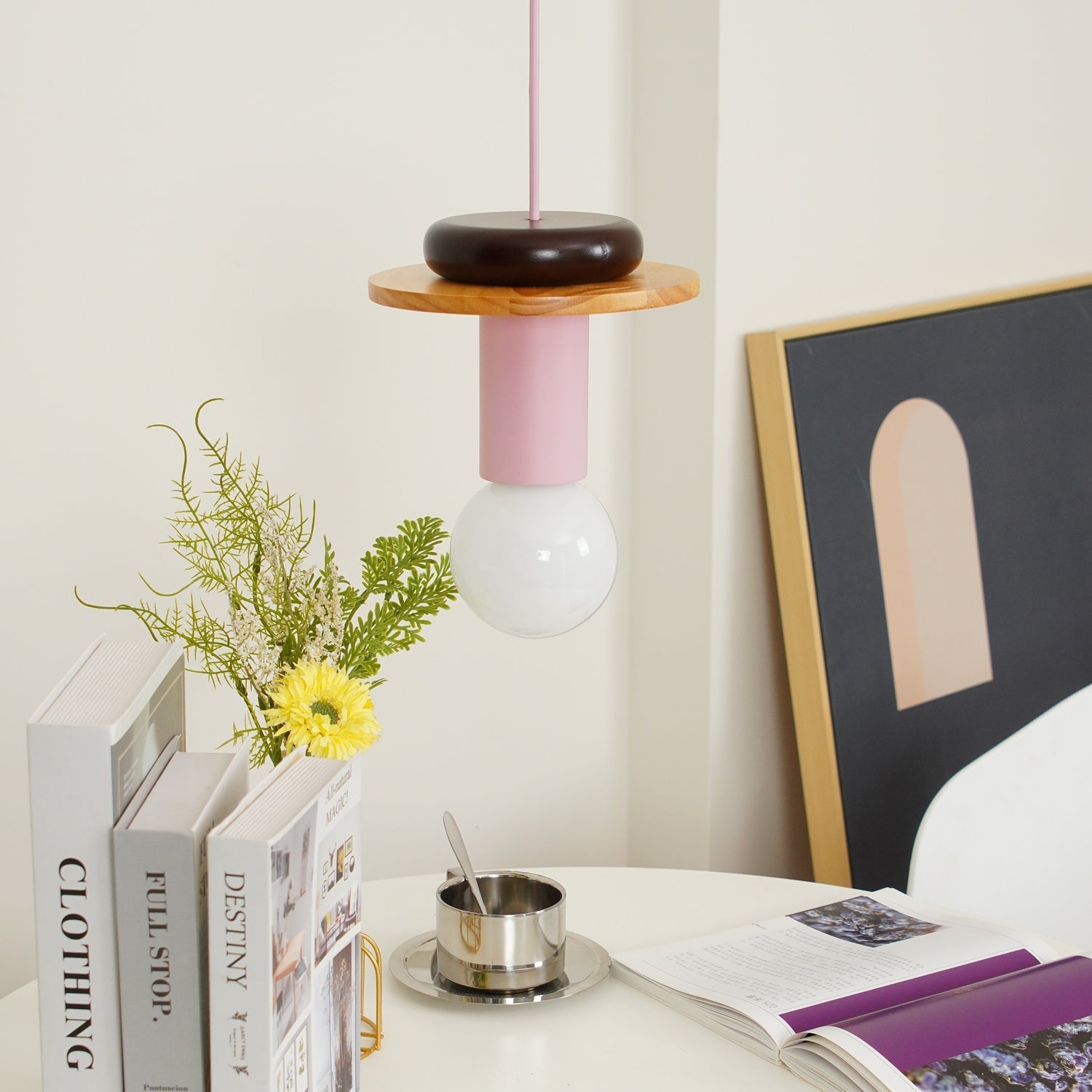 Gram Modern Wood Pendant Light-Neutral Decor