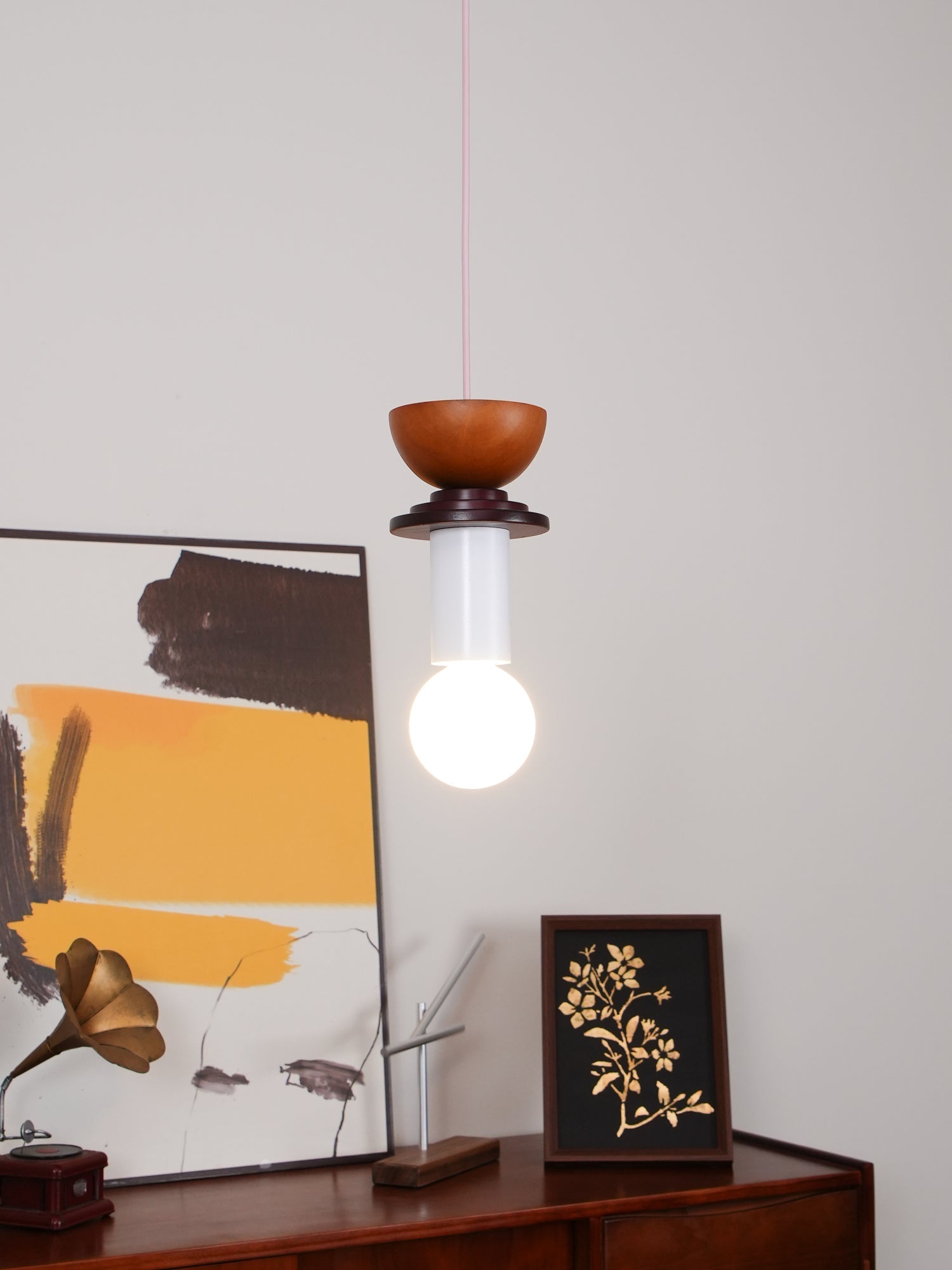 Gram Modern Wood Pendant Light-Neutral Decor