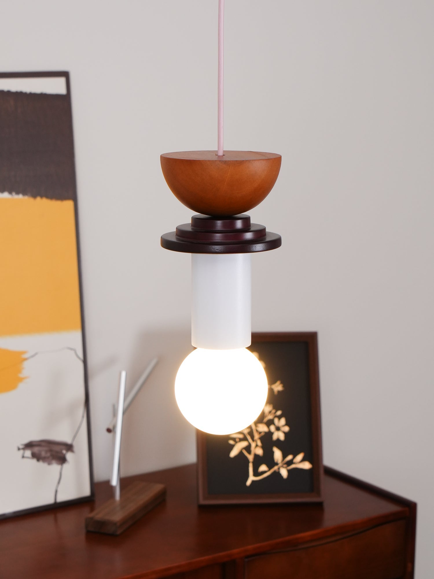 Gram Modern Wood Pendant Light-Neutral Decor