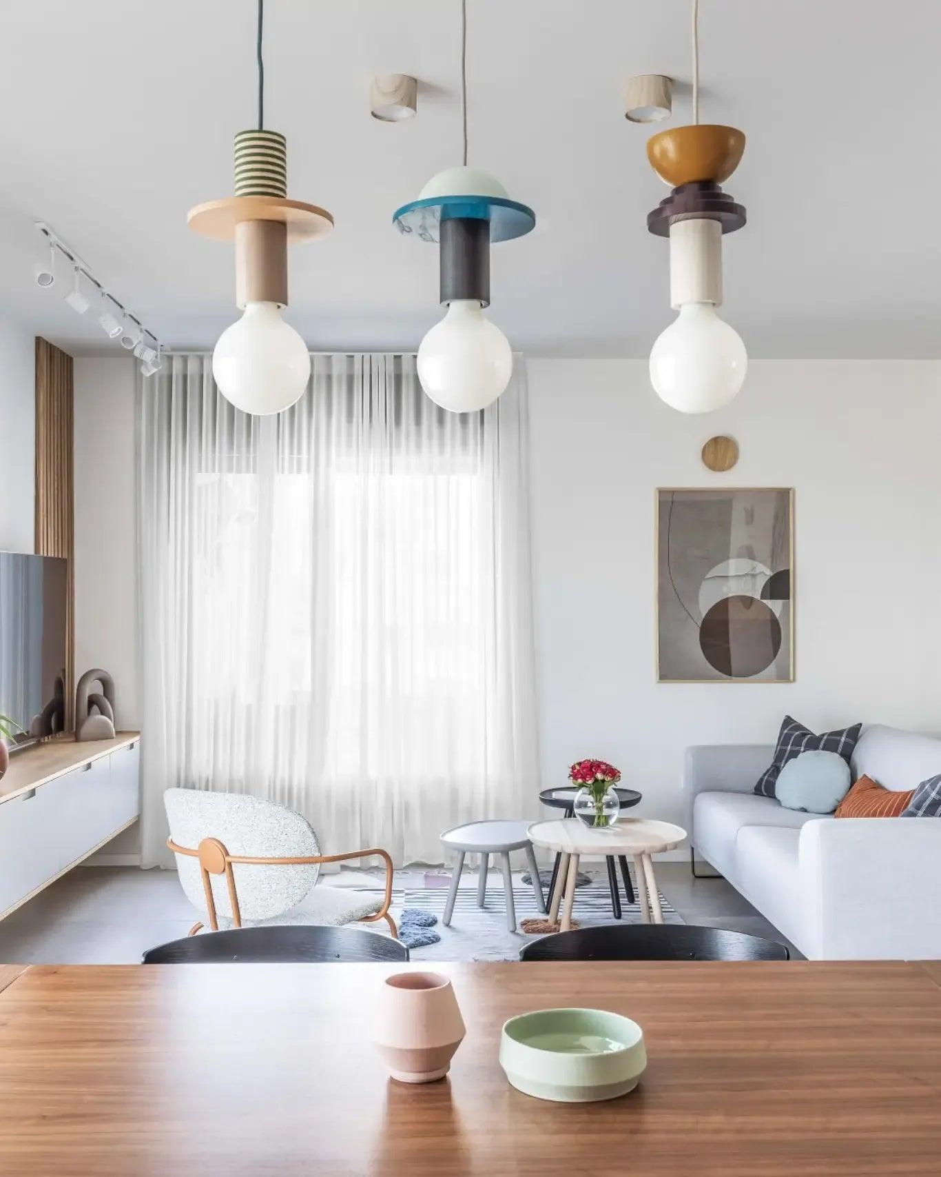 Gram Modern Wood Pendant Light-Neutral Decor