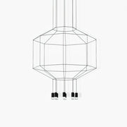 Bovena Pendant Lamp Geometric Wire Black LED-Neutral Decor
