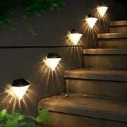 Iaac Geometric LED Solar ABS Outdoor Wall Lights
