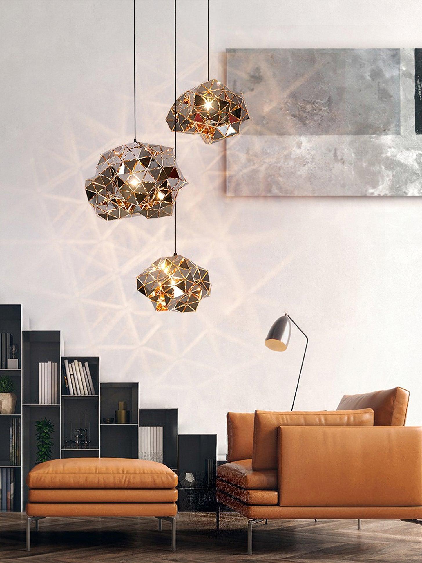 Arix Premium Nordic Art Panel Pendant Lamp-Neutral Decor