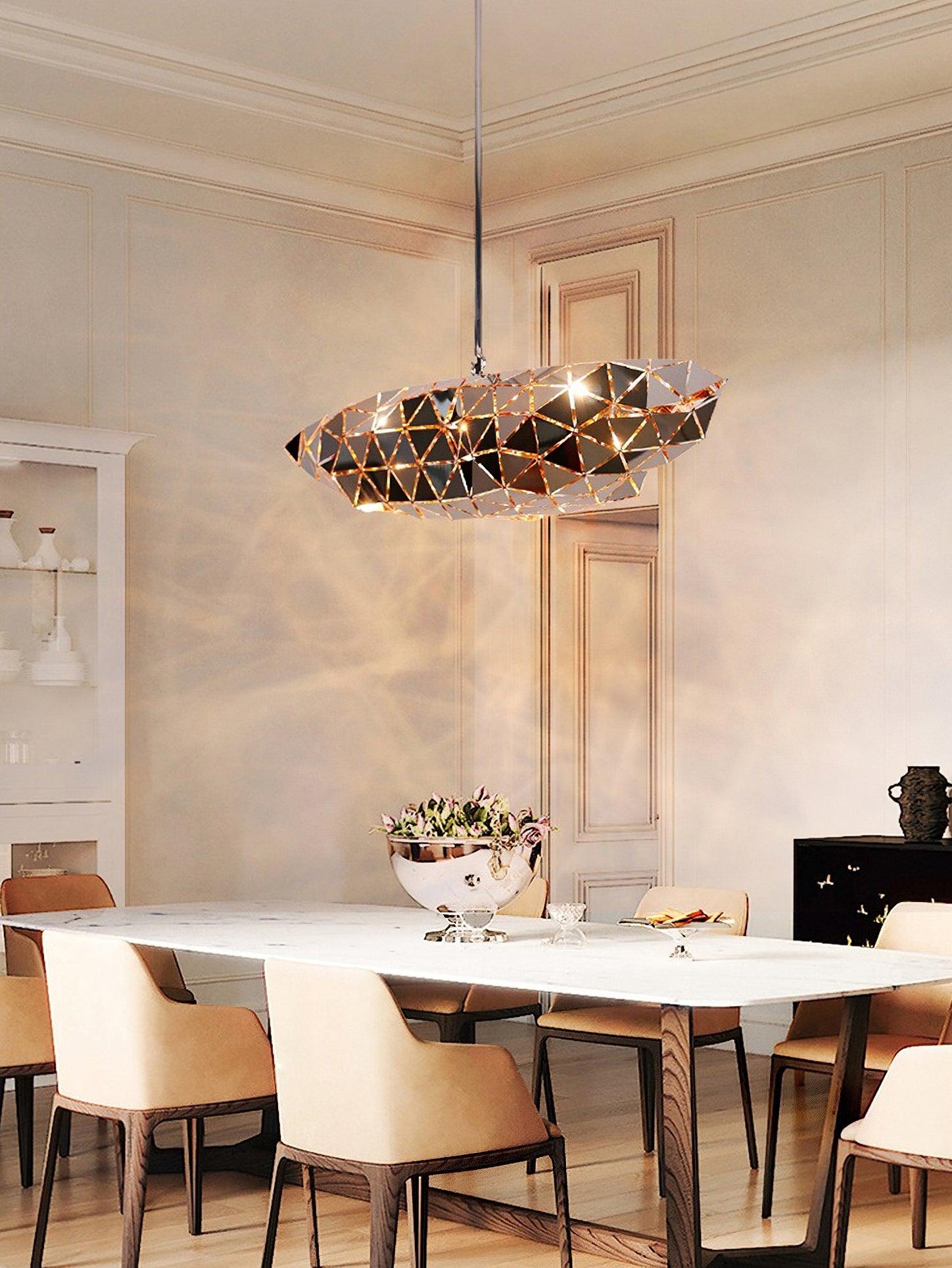 Arix Premium Nordic Art Panel Pendant Lamp-Neutral Decor