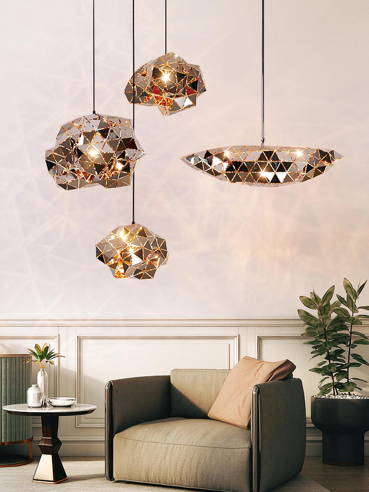 Arix Premium Nordic Art Panel Pendant Lamp-Neutral Decor