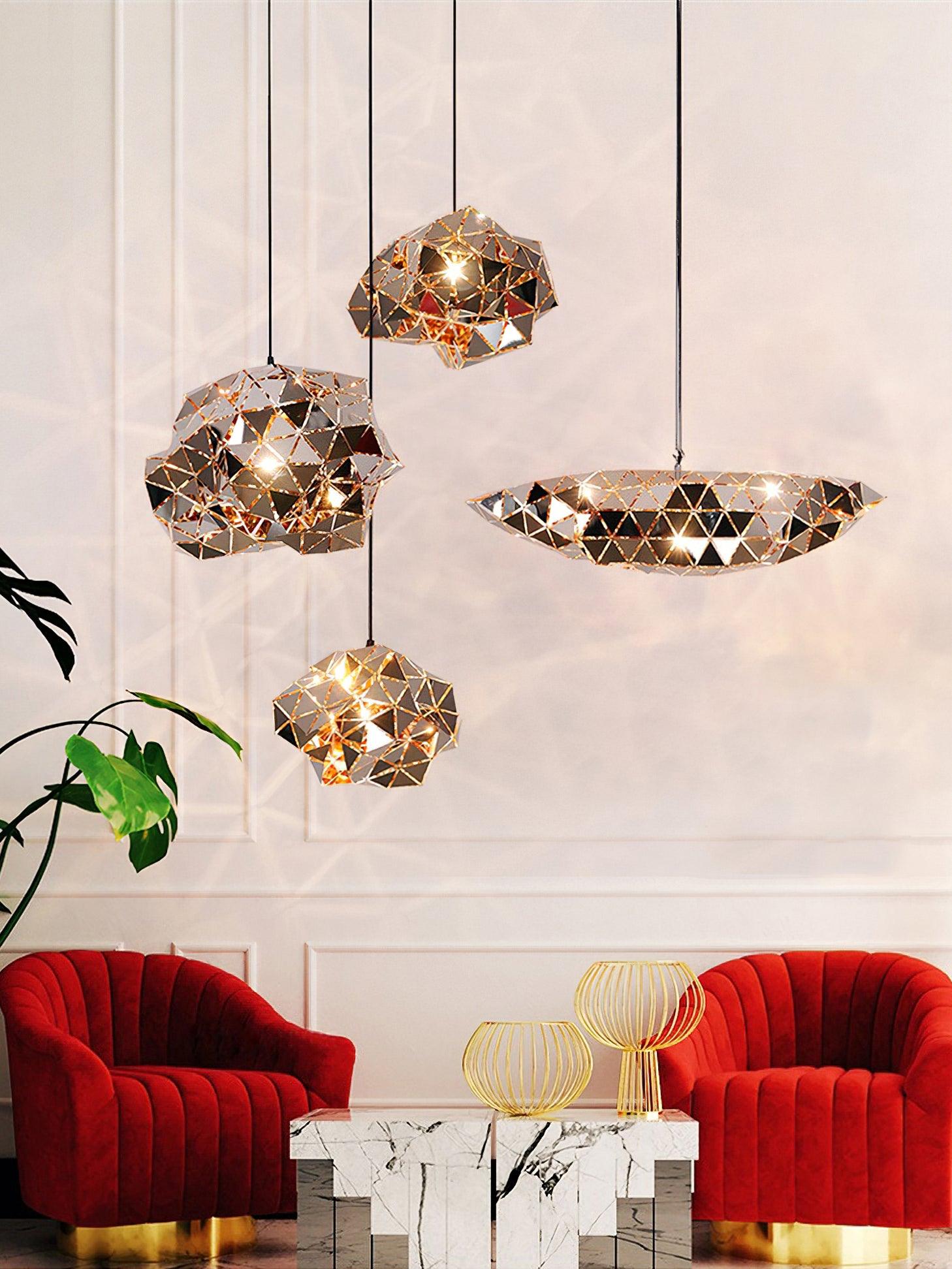 Arix Premium Nordic Art Panel Pendant Lamp-Neutral Decor