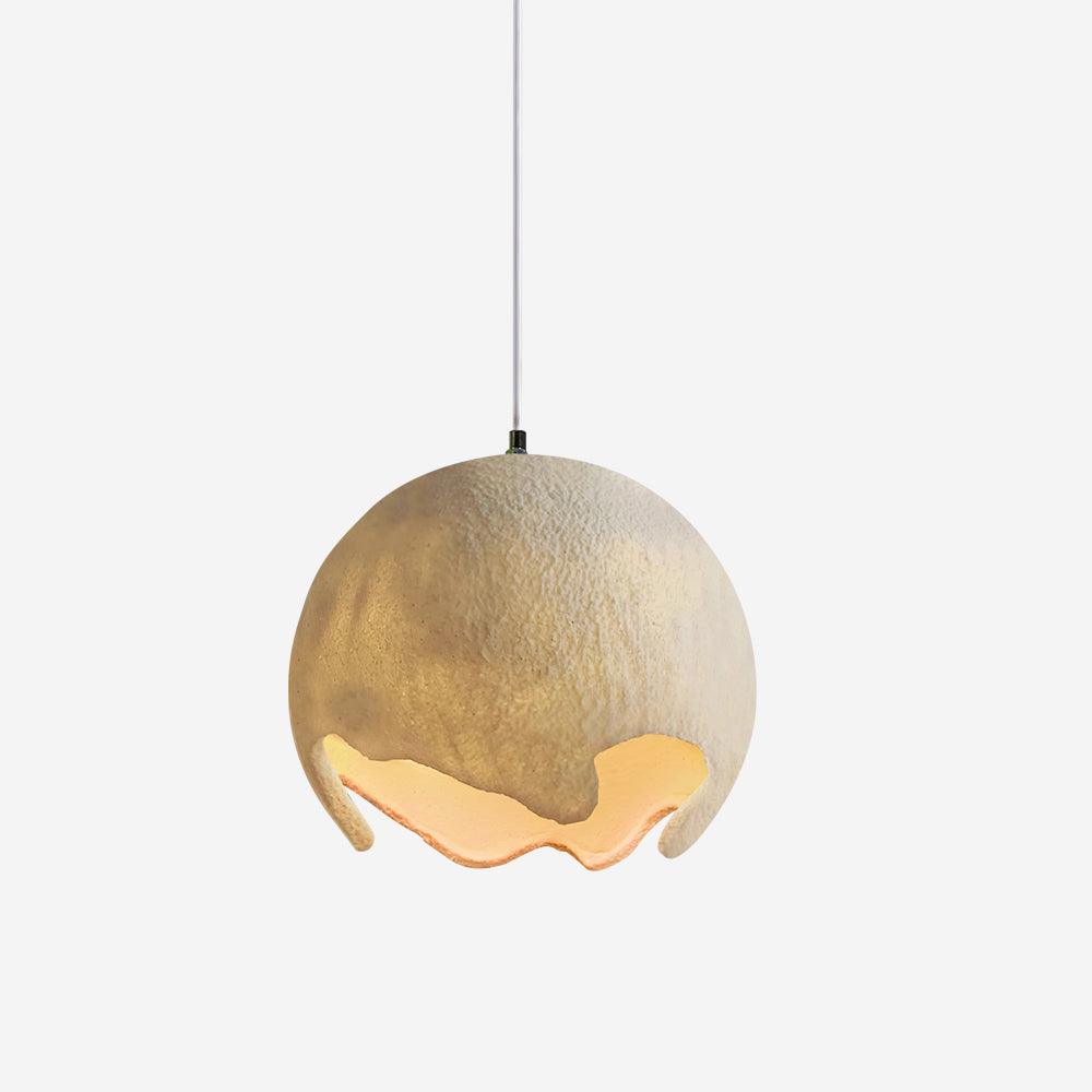 Patrick Wabi-Sabi Resin Pendant Light-Neutral Decor