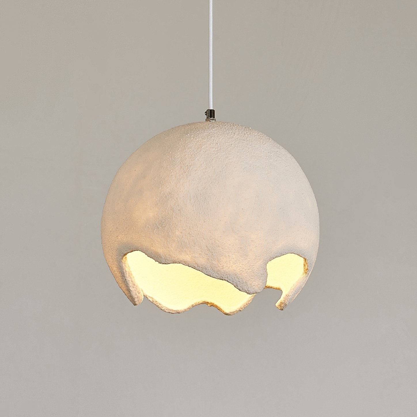Patrick Wabi-Sabi Resin Pendant Light-Neutral Decor