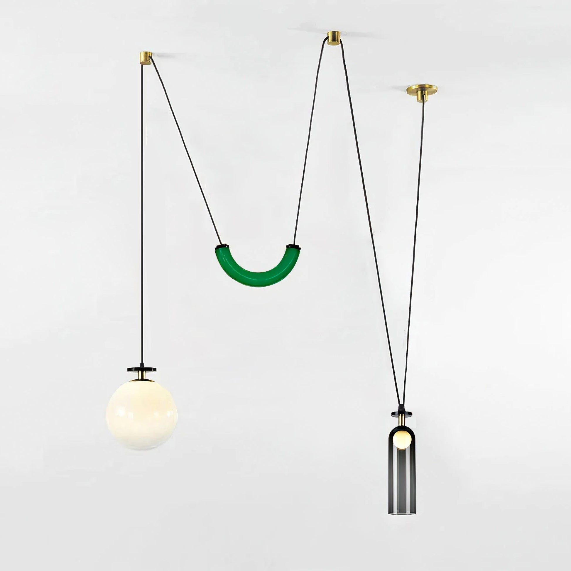 Lustra Chandelier Geometric Shape Art-Neutral Decor