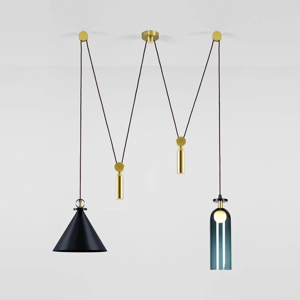 Lustra Chandelier Geometric Shape Art-Neutral Decor