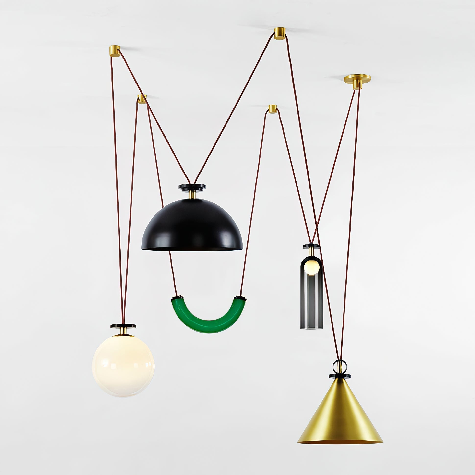 Covine Multi-Shape Adjustable Pendant Light