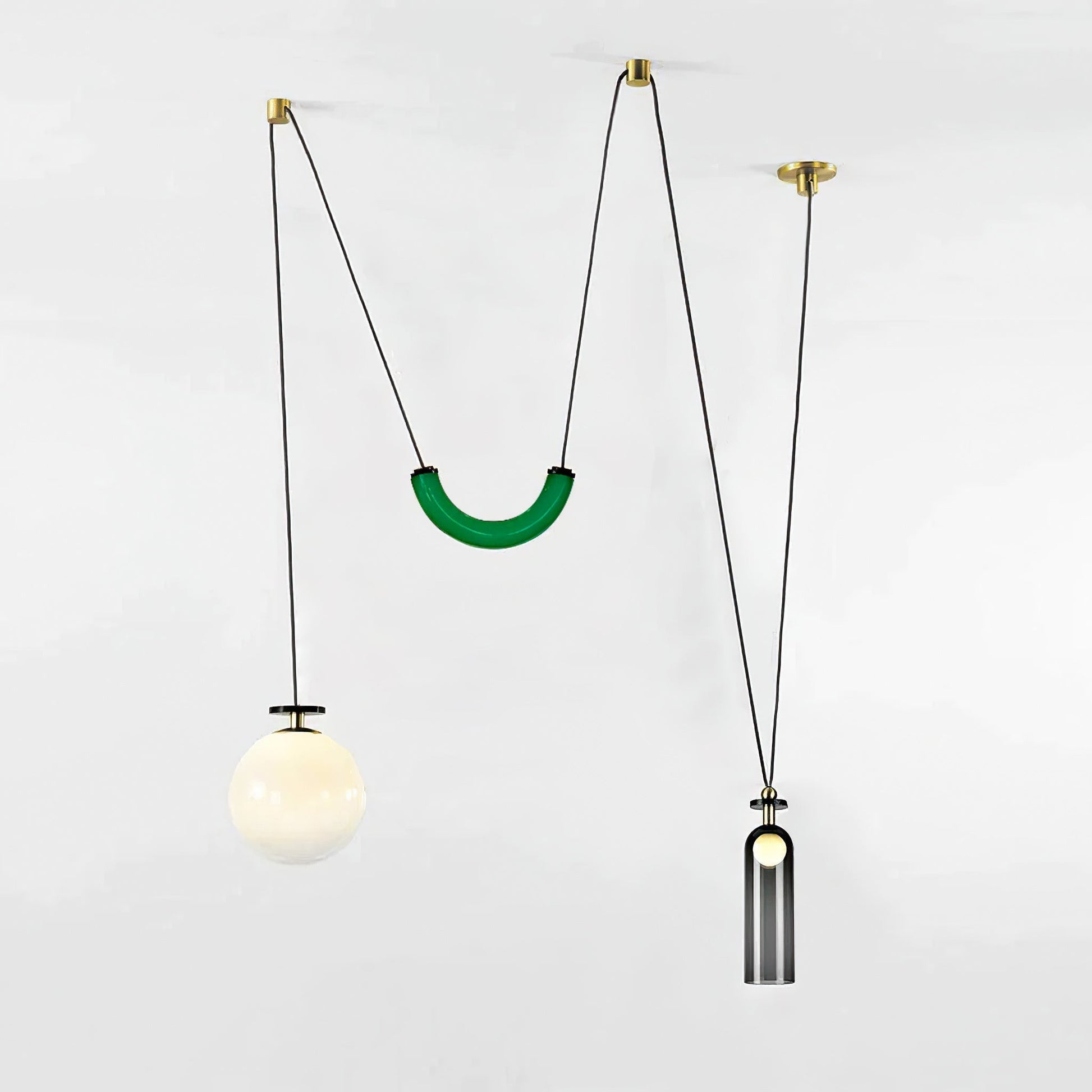 Lustra Chandelier Geometric Shape Art-Neutral Decor