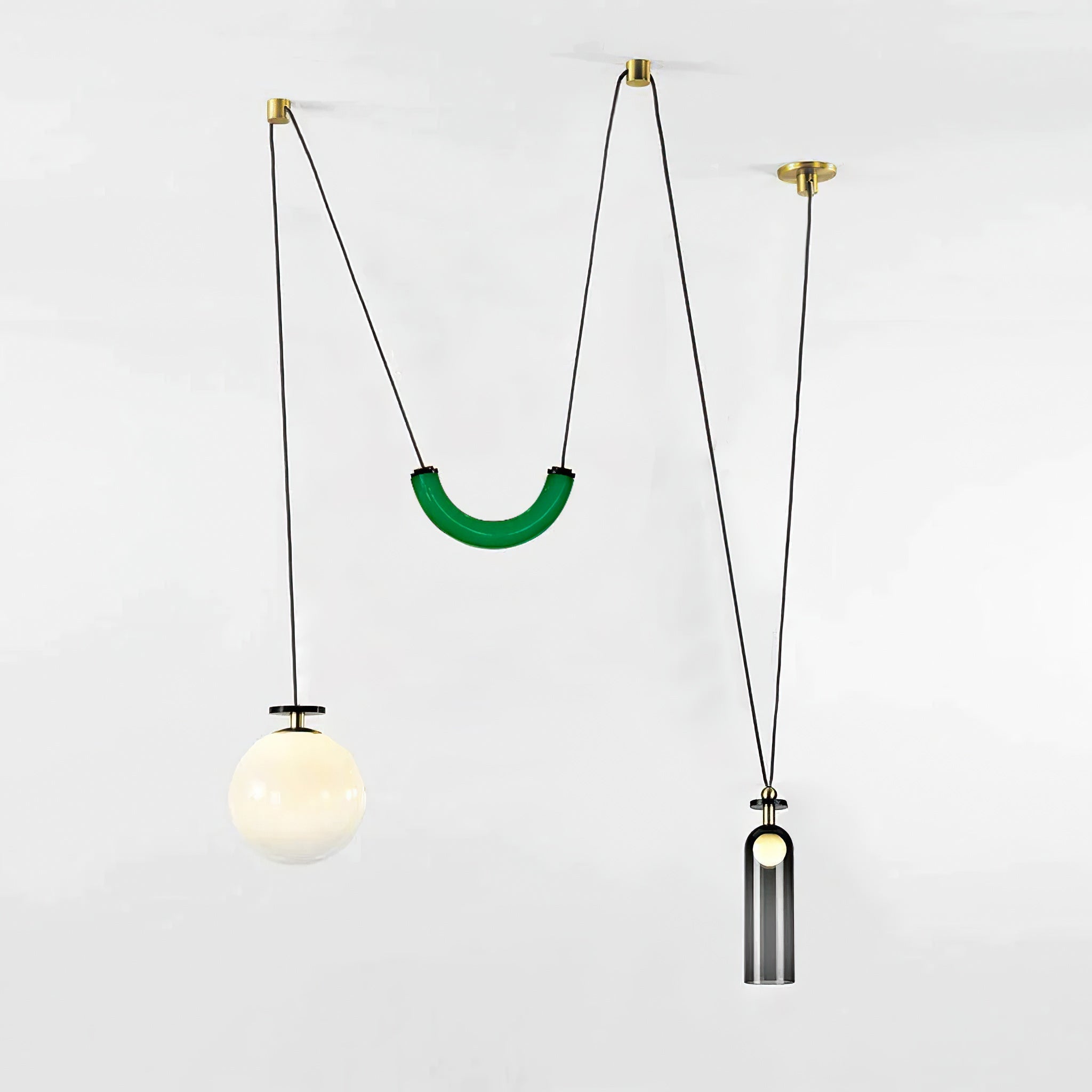 Lustra Chandelier Geometric Shape Art-Neutral Decor