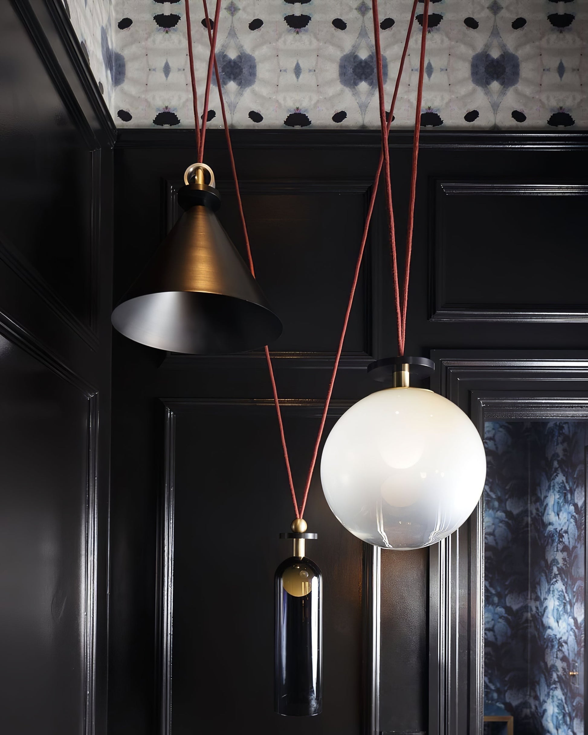 Lustra Chandelier Geometric Shape Art-Neutral Decor
