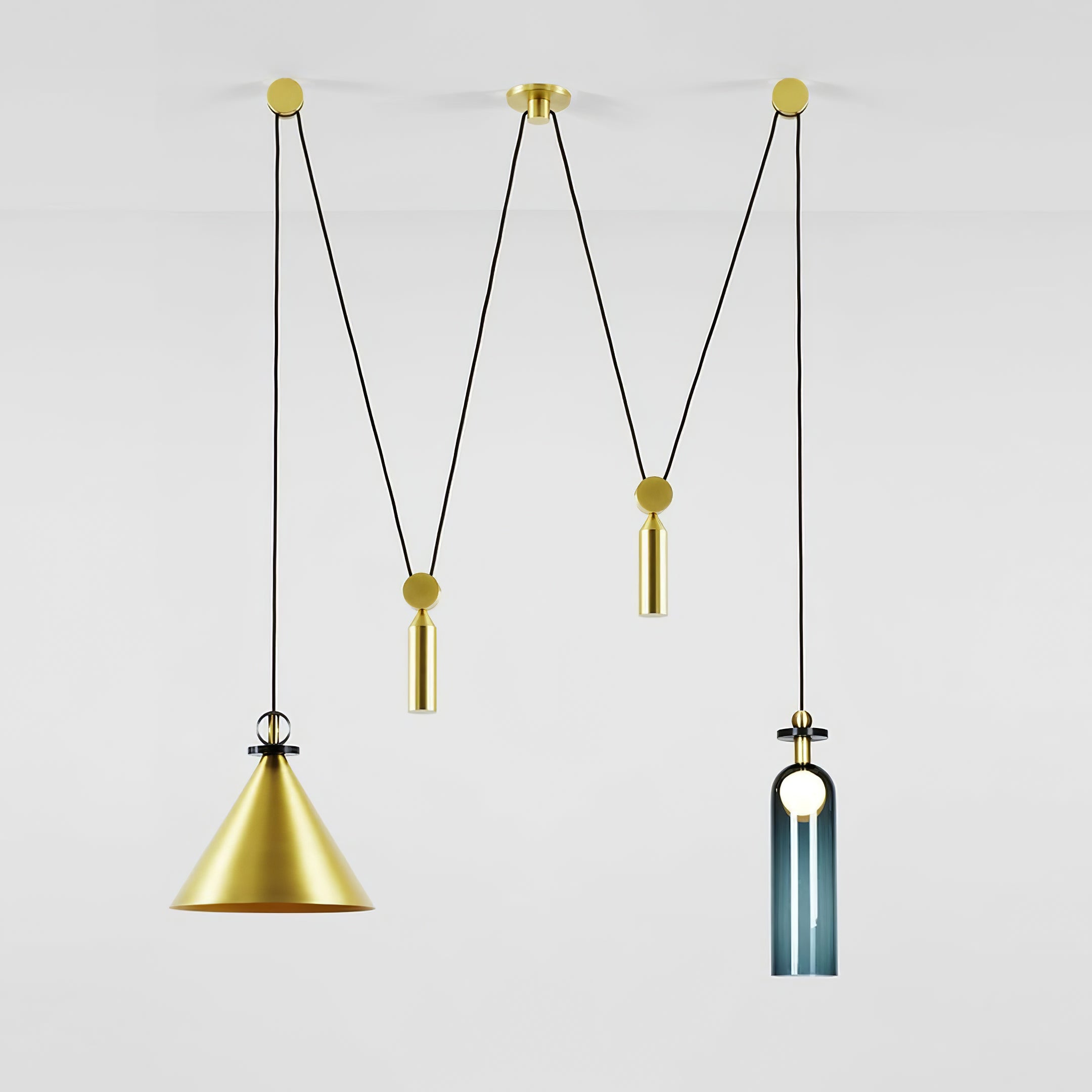 Lustra Chandelier Geometric Shape Art-Neutral Decor