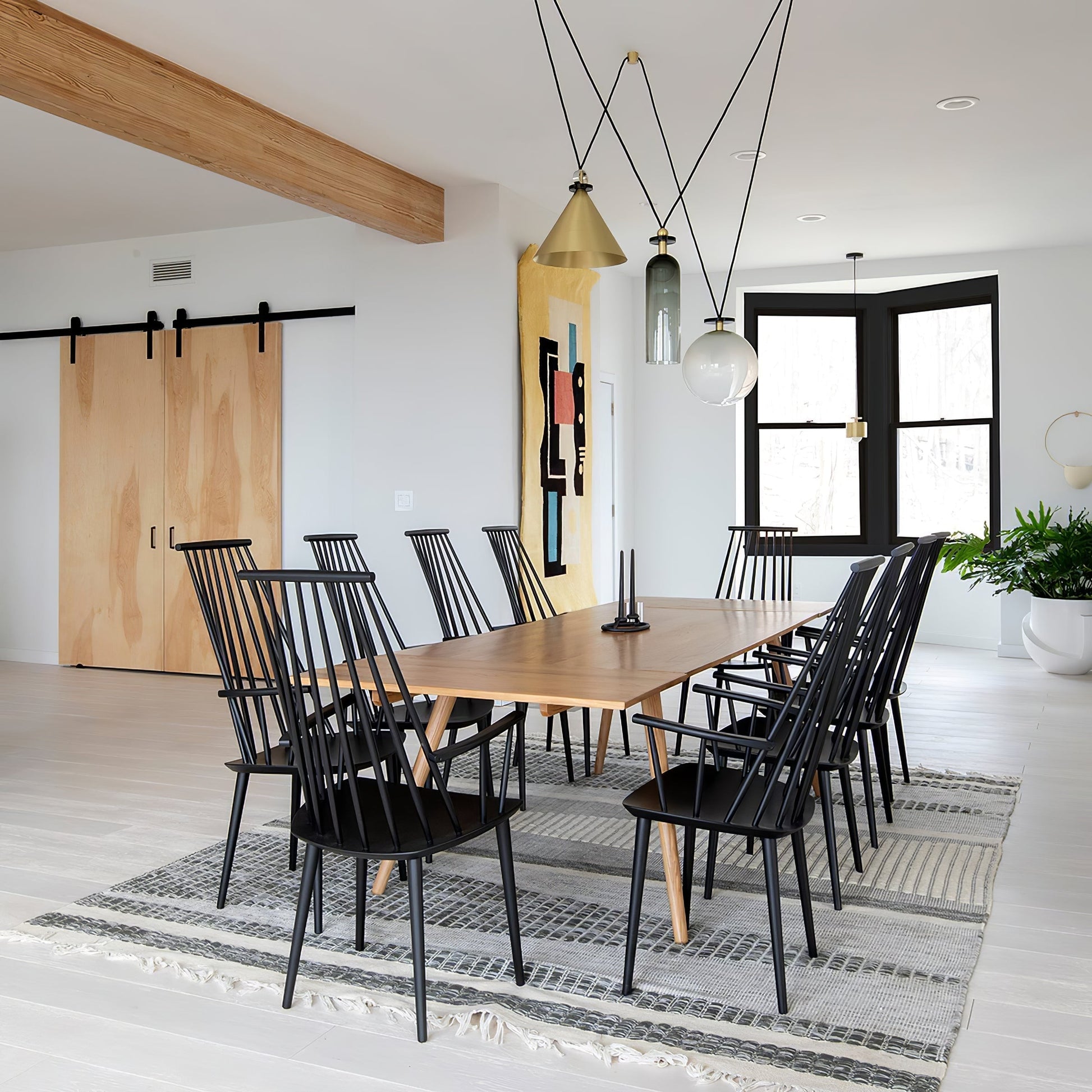 Lustra Chandelier Geometric Shape Art-Neutral Decor