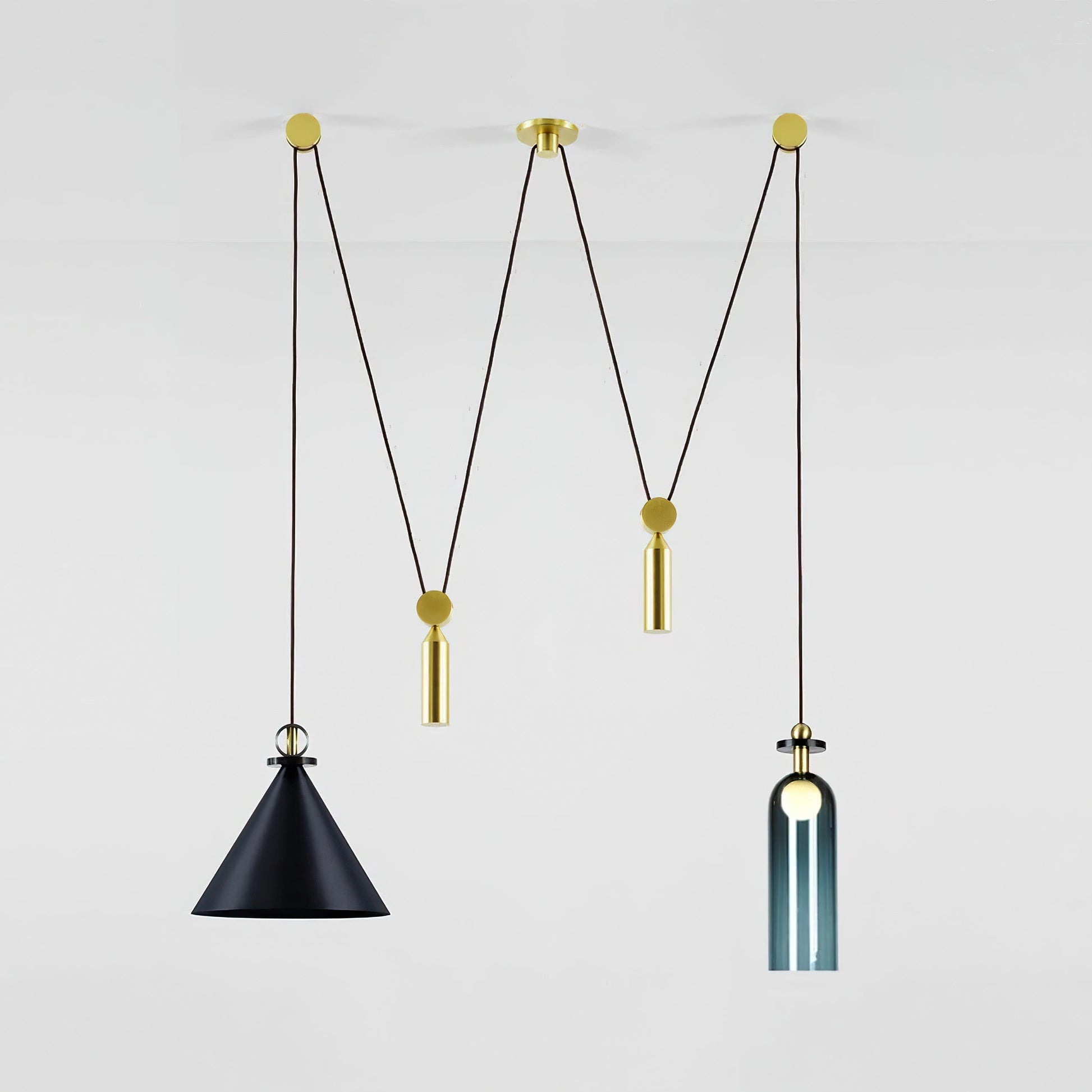 Lustra Chandelier Geometric Shape Art-Neutral Decor