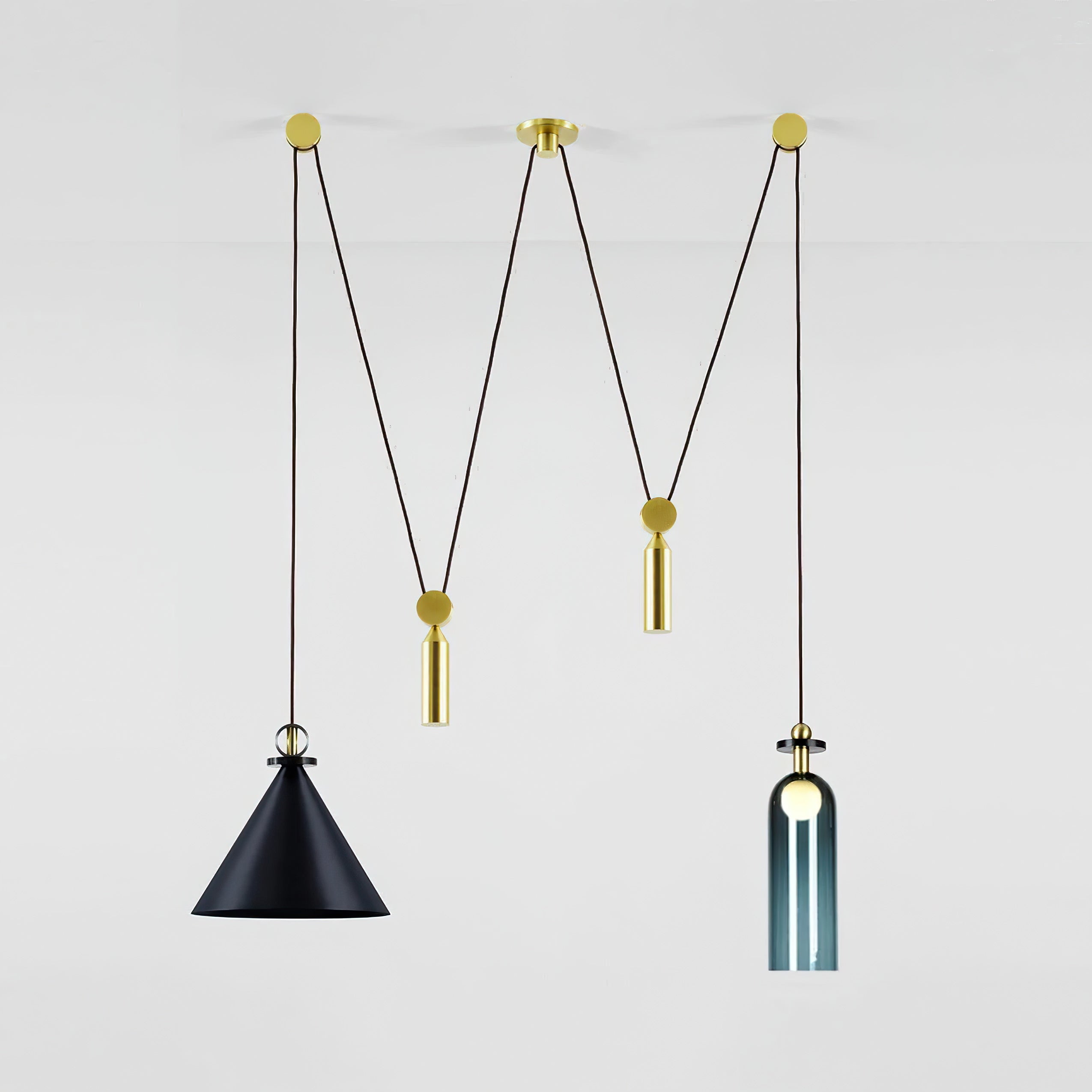 Lustra Chandelier Geometric Shape Art-Neutral Decor
