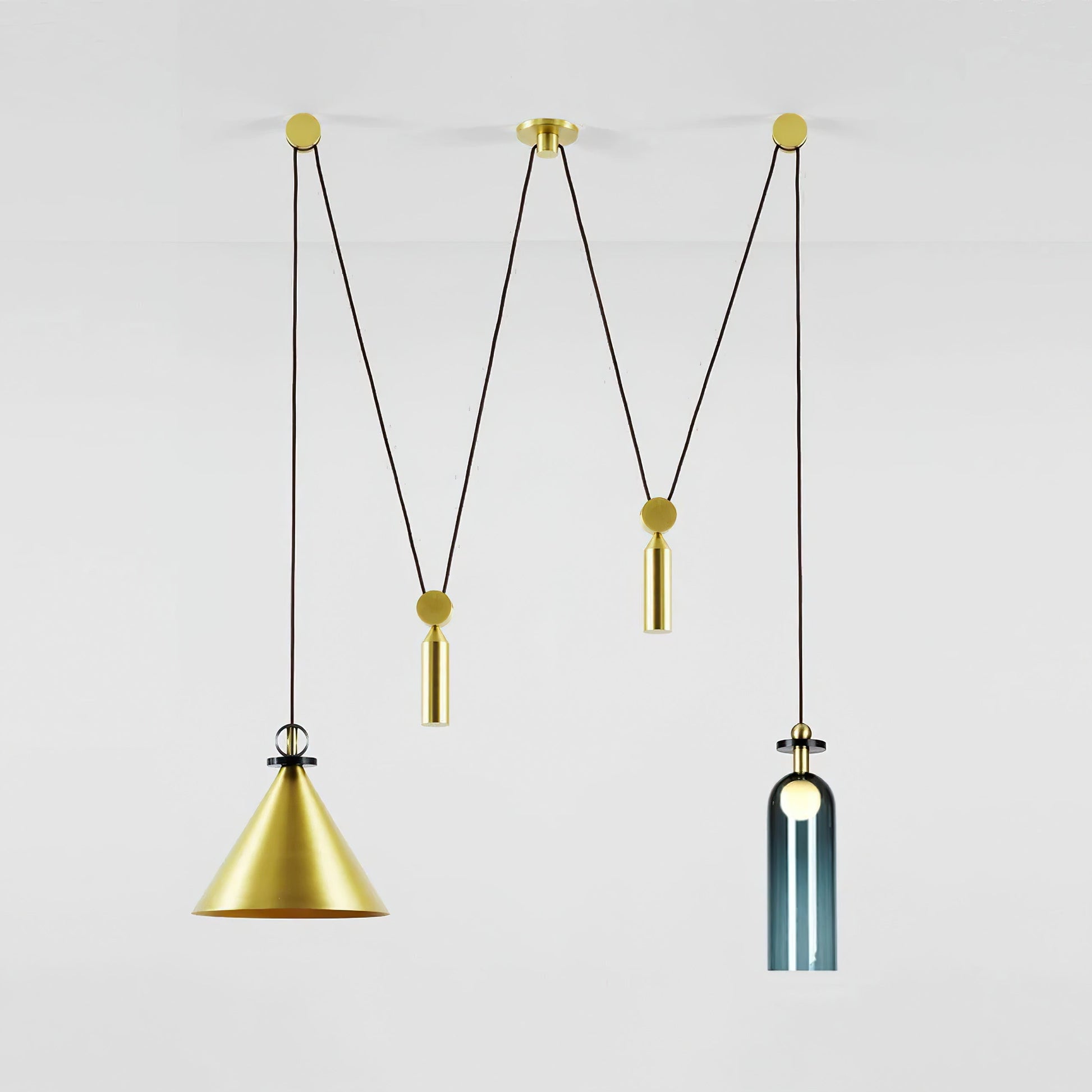 Lustra Chandelier Geometric Shape Art-Neutral Decor