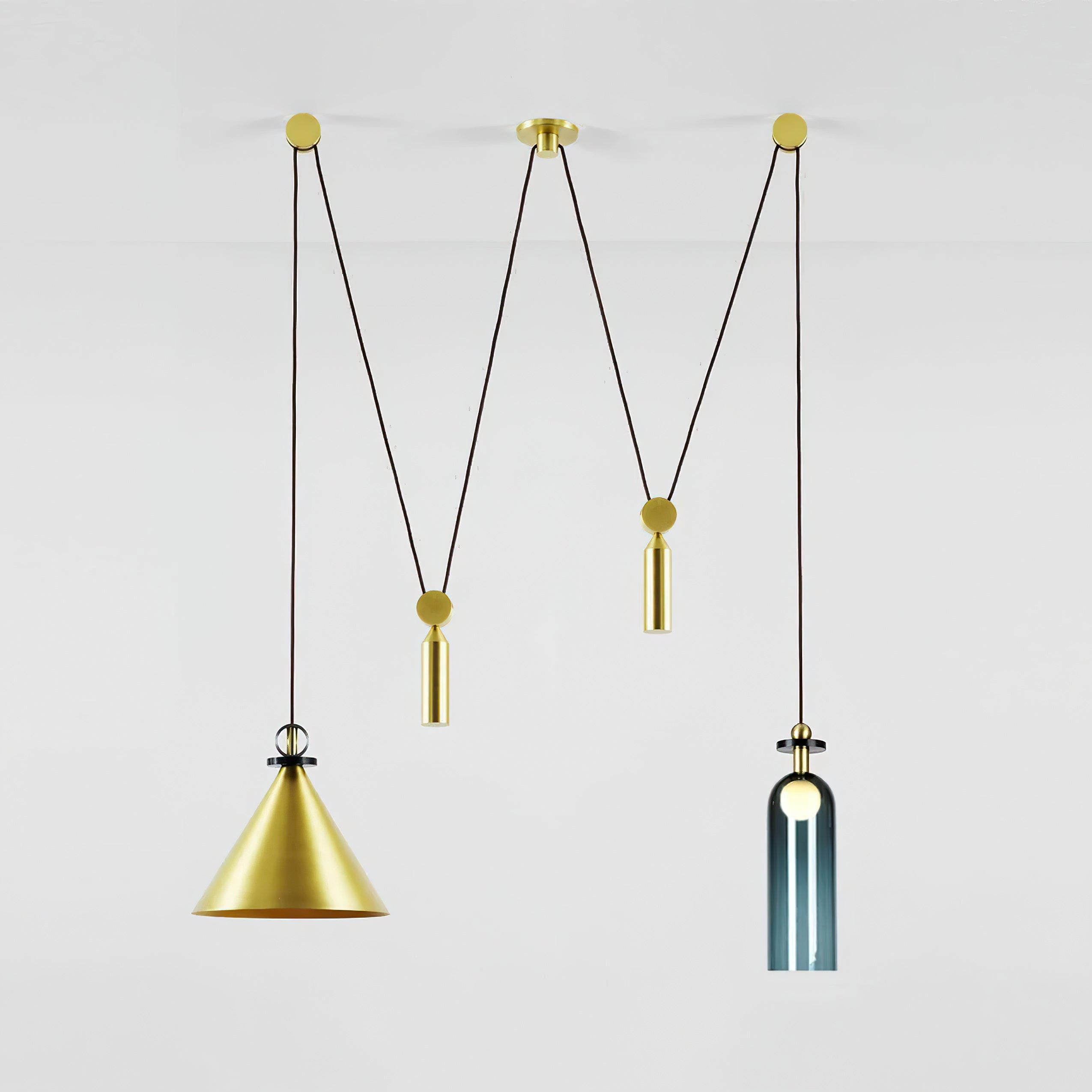 Lustra Chandelier Geometric Shape Art-Neutral Decor
