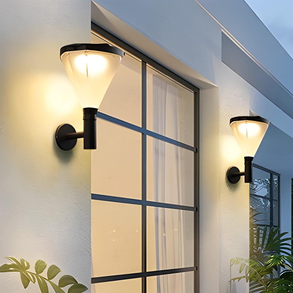 Joye Geometric LED Modern Plug in Outdoor Wall Lamp