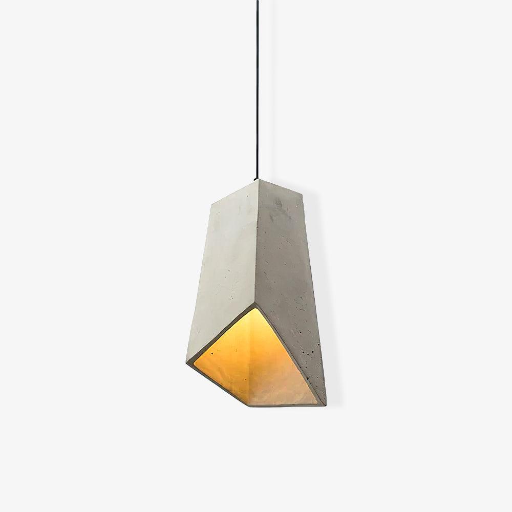 Geo Industrial Cement Pendant Light-Neutral Decor