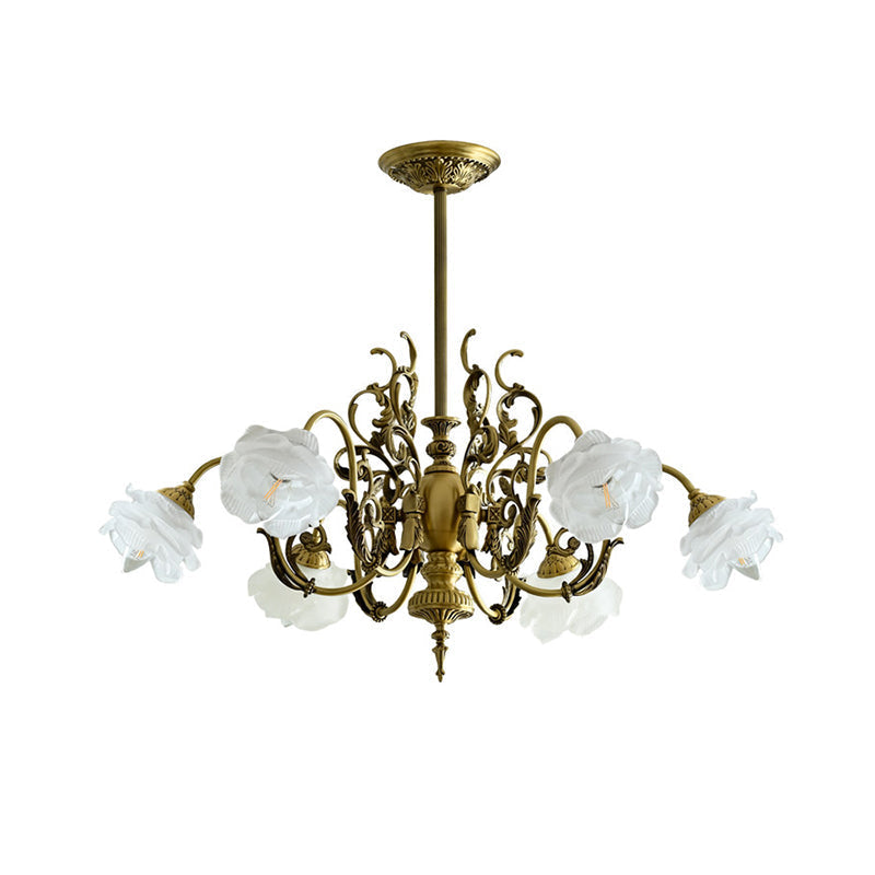 6-head version of the chandelier shown to scale.