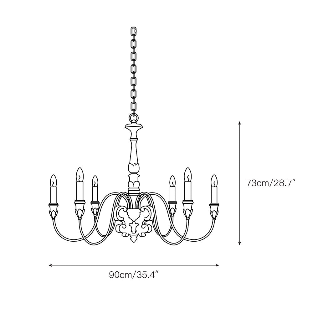 Vivienne Solid Chandelier