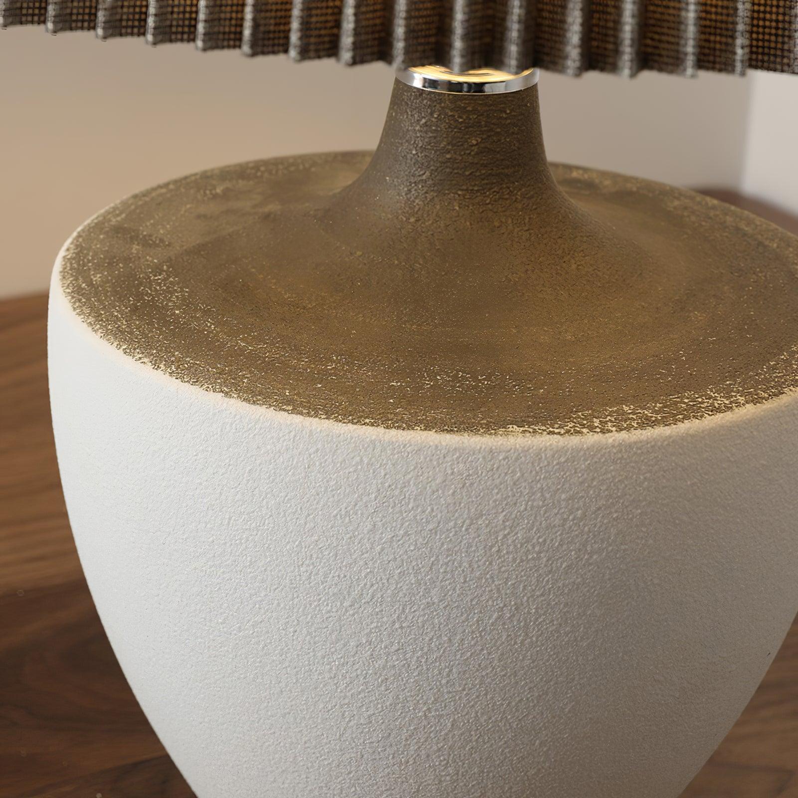 Oasis Fabric Table Lamp-Neutral Decor