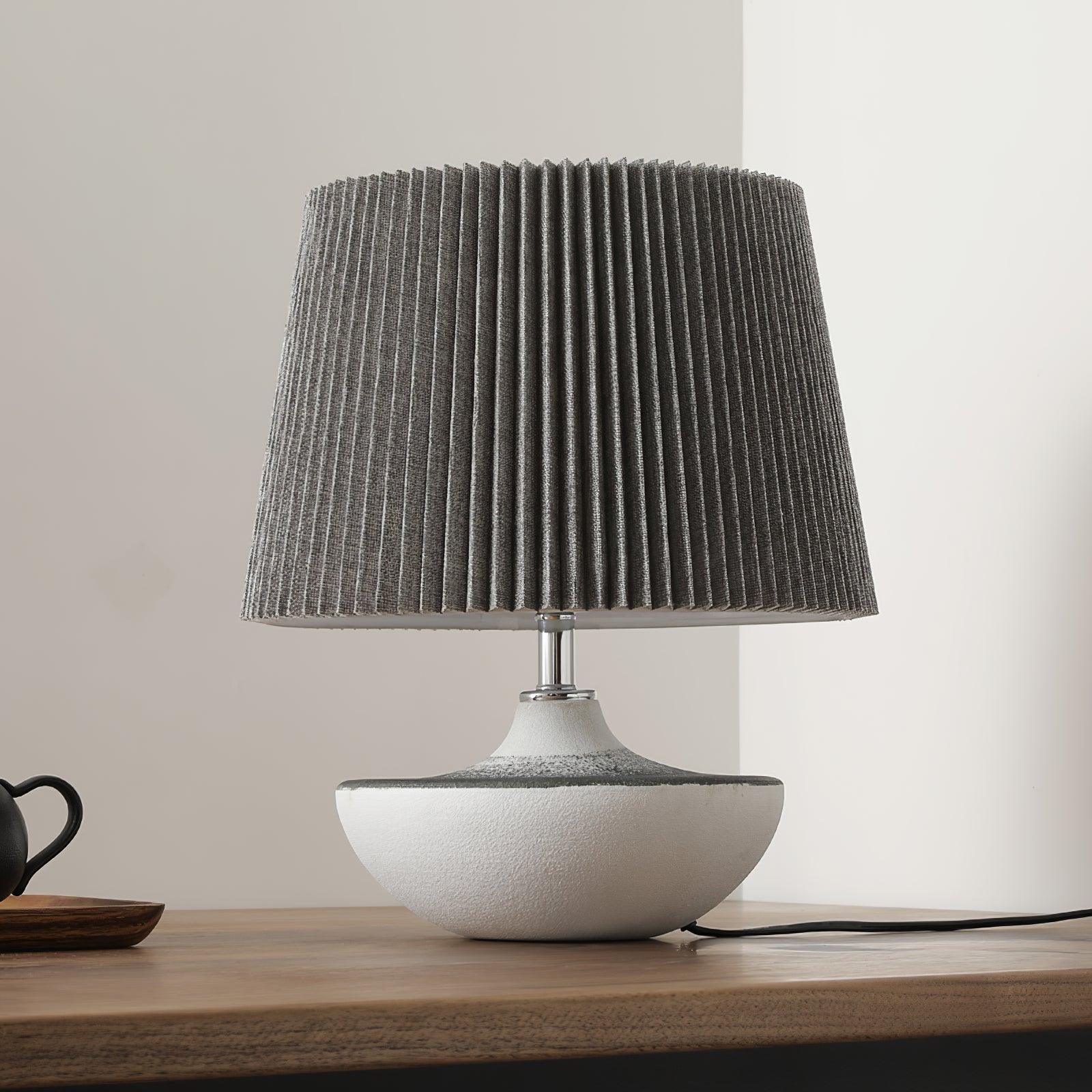 Oasis Fabric Table Lamp-Neutral Decor