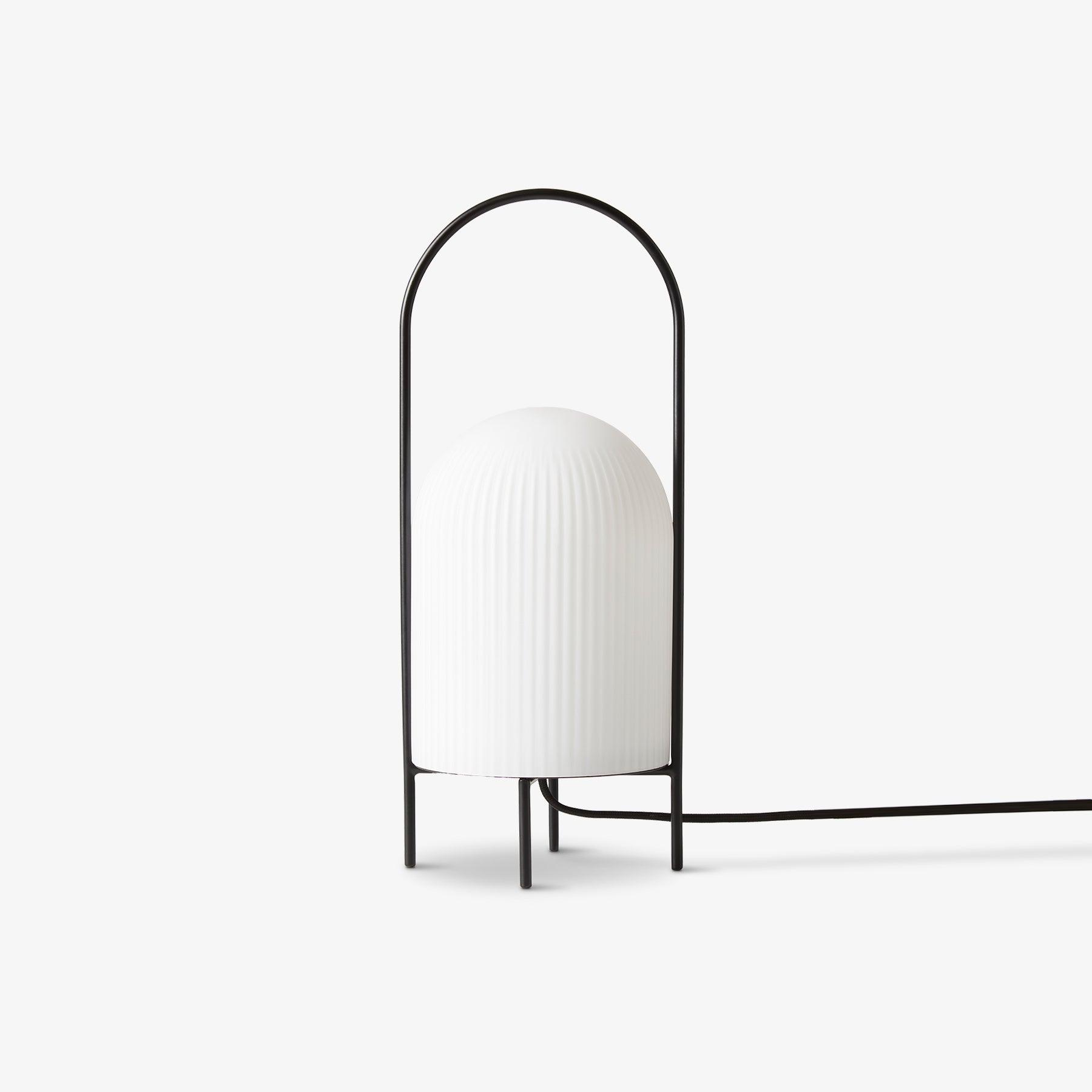 Firaie Glass Minimalist Table Lamp-Neutral Decor
