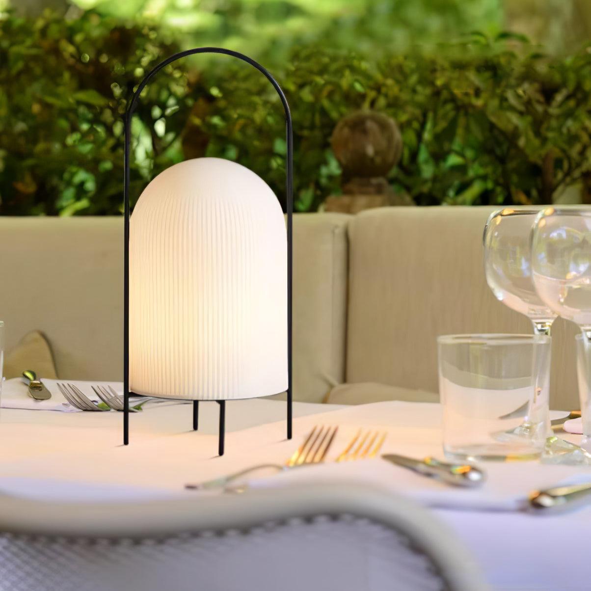Firaie Glass Minimalist Table Lamp-Neutral Decor