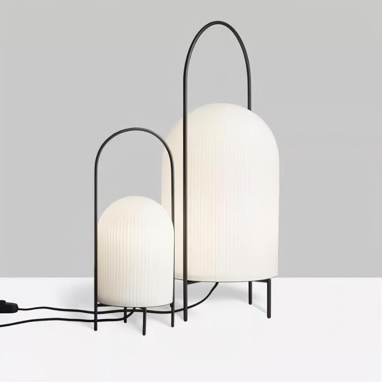 Firaie Glass Minimalist Table Lamp-Neutral Decor