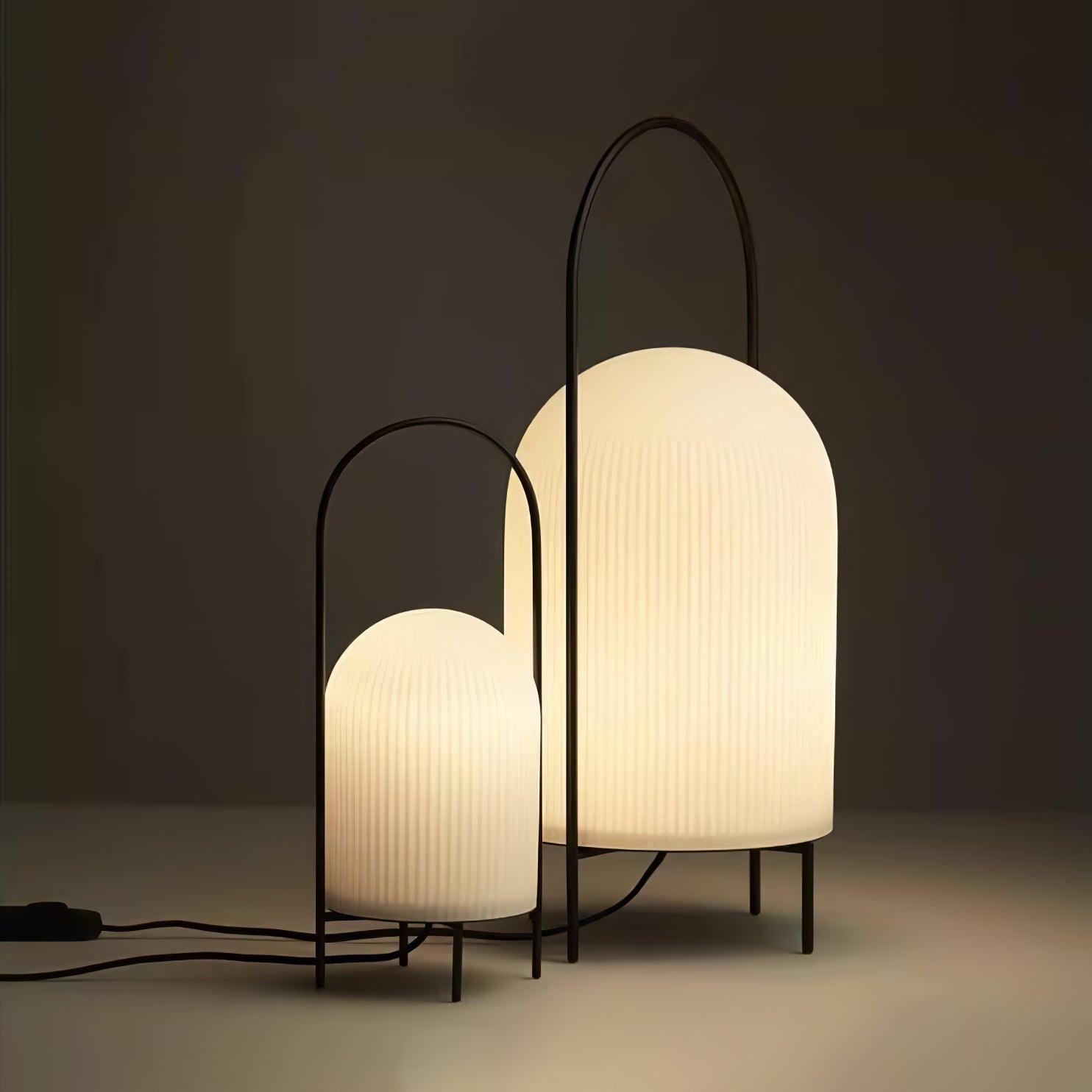 Firaie Glass Minimalist Table Lamp-Neutral Decor