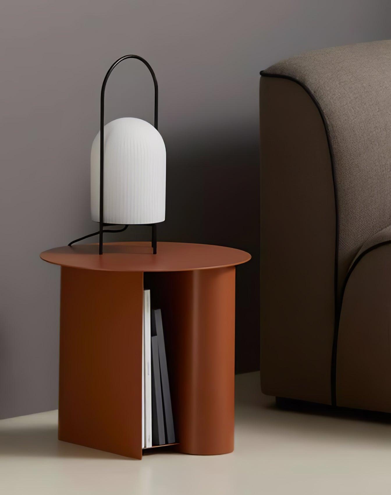 Firaie Glass Minimalist Table Lamp-Neutral Decor
