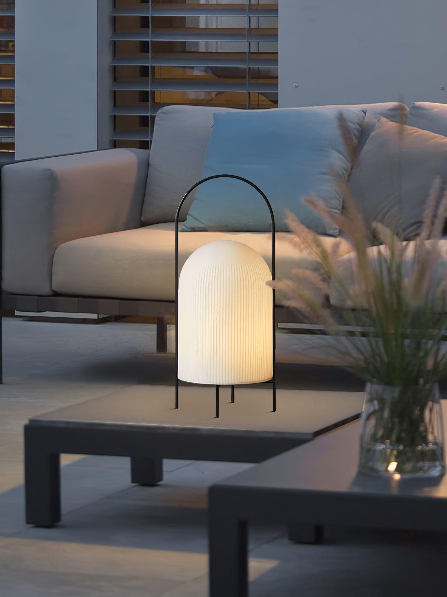 Firaie Glass Minimalist Table Lamp-Neutral Decor