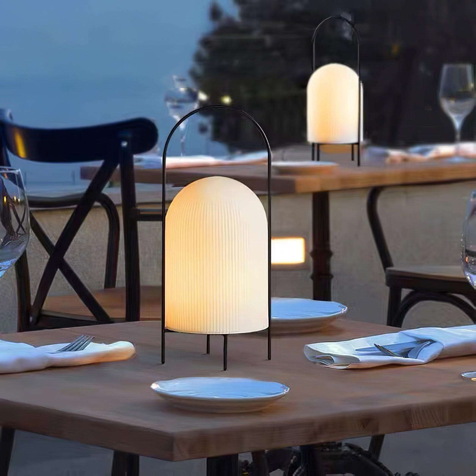 Firaie Glass Minimalist Table Lamp-Neutral Decor
