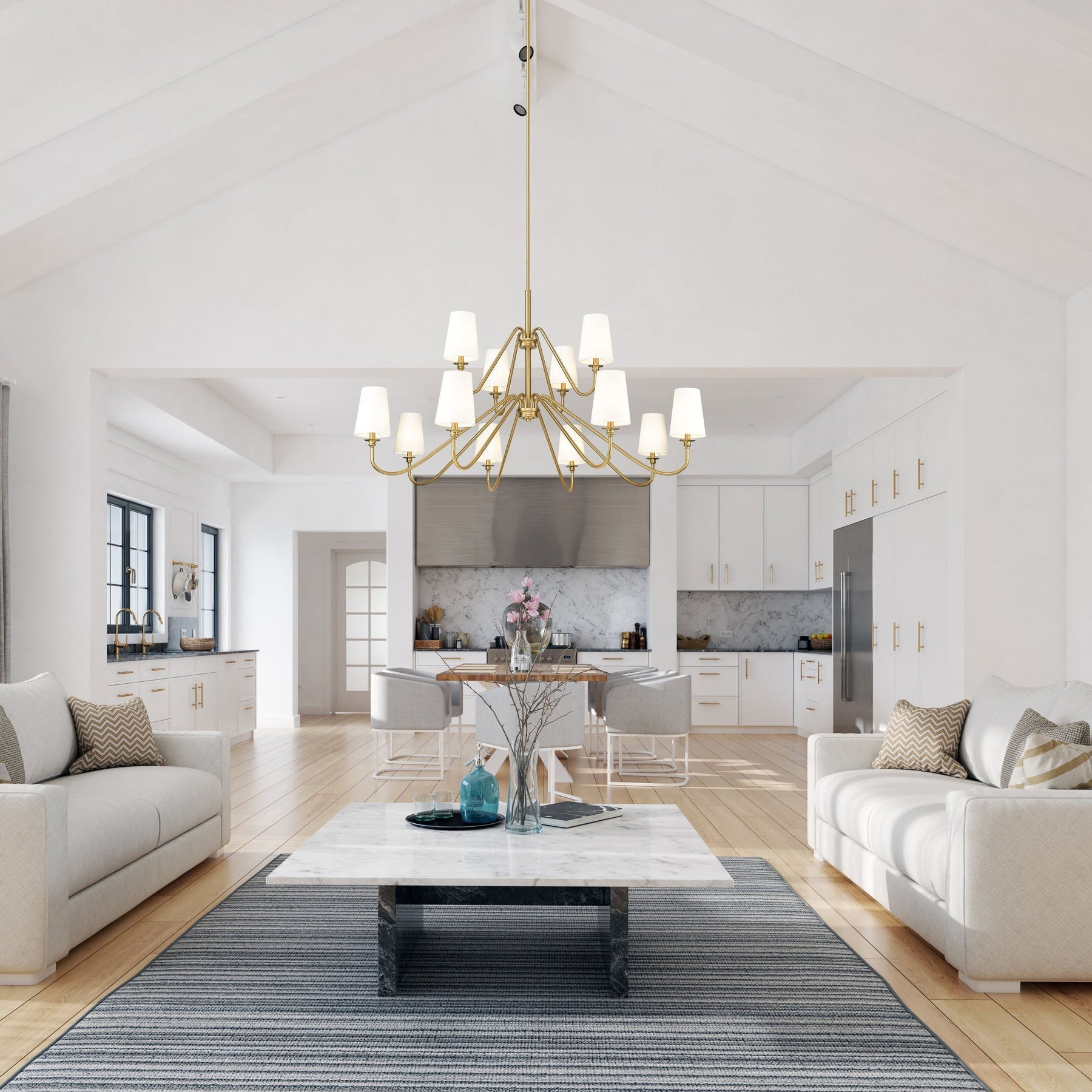 Amelia Brass Chandelier
