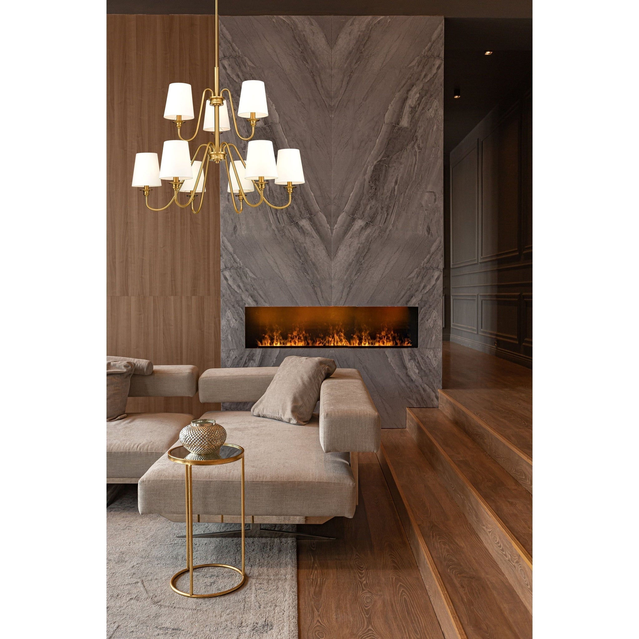 Amelia Brass Chandelier