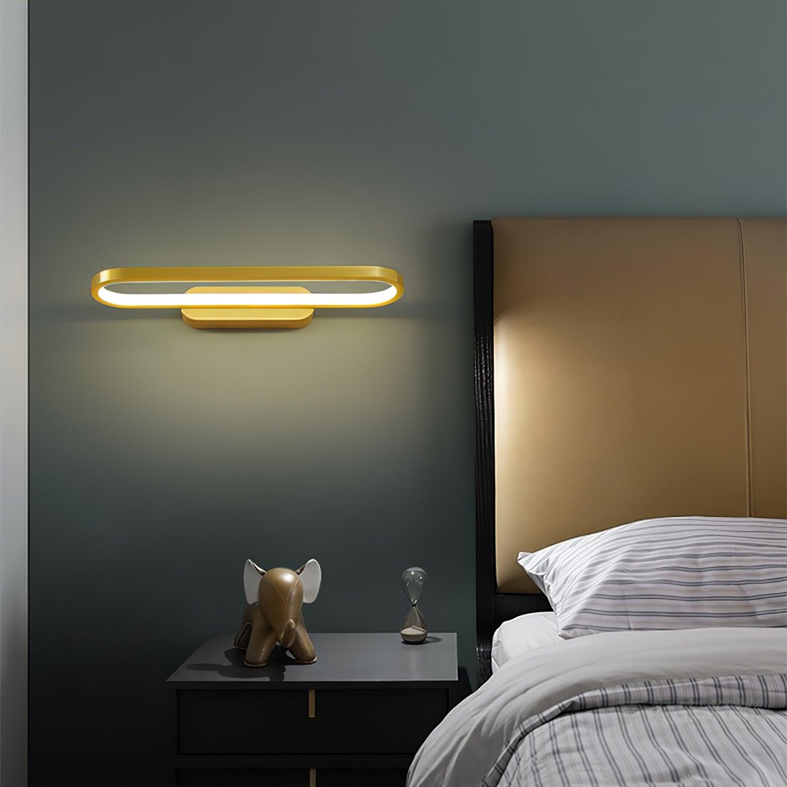 Dara Modern Minimalist LED Brass Wall Light-Neutral Decor