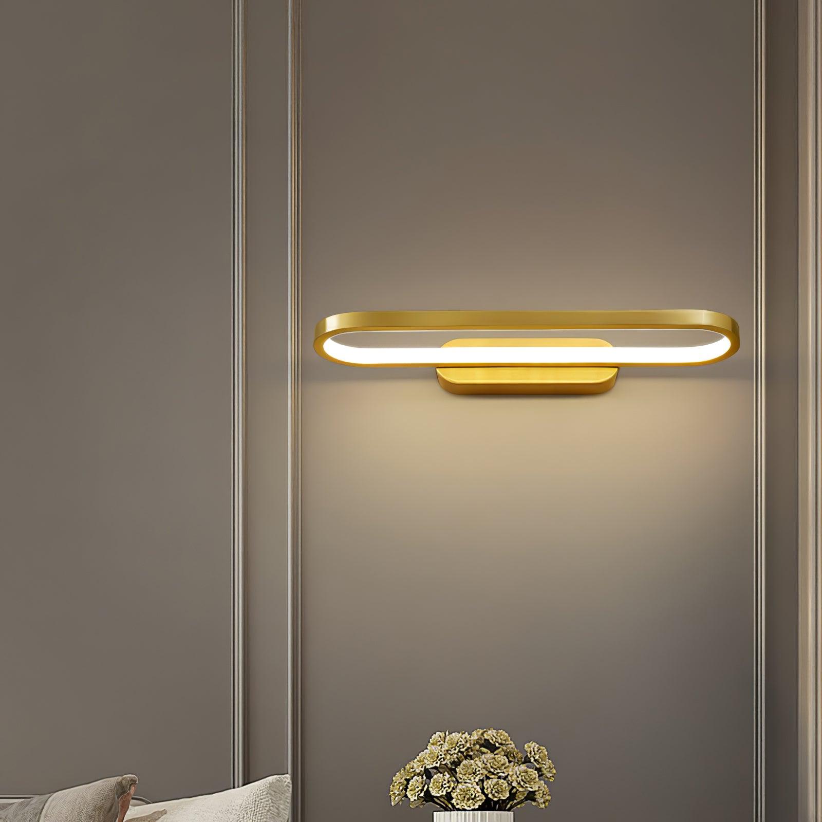 Dara Modern Minimalist LED Brass Wall Light-Neutral Decor
