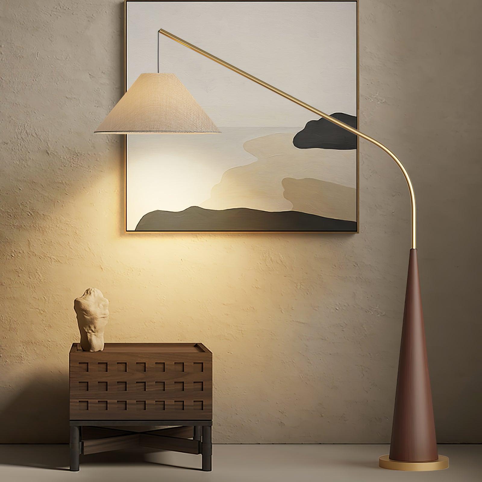 Solense Fabric Floor Lamp-Neutral Decor
